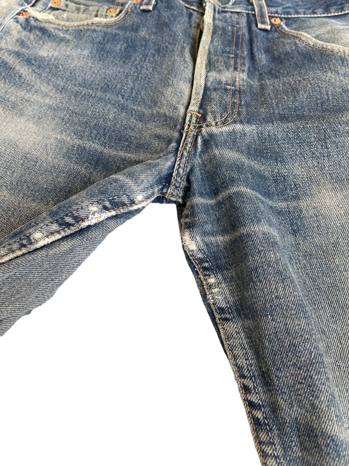 Levi's 🛠 Vintage Levi’s 501 Distressed Denim Jeans Japan Size US 28 / EU 44 - 9 Thumbnail