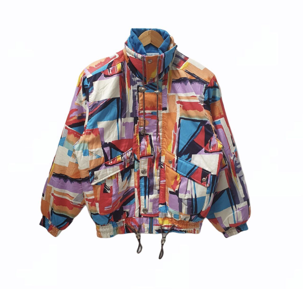 Vintage Japanese Bora Yokohama Multicolour Bomber Jacket