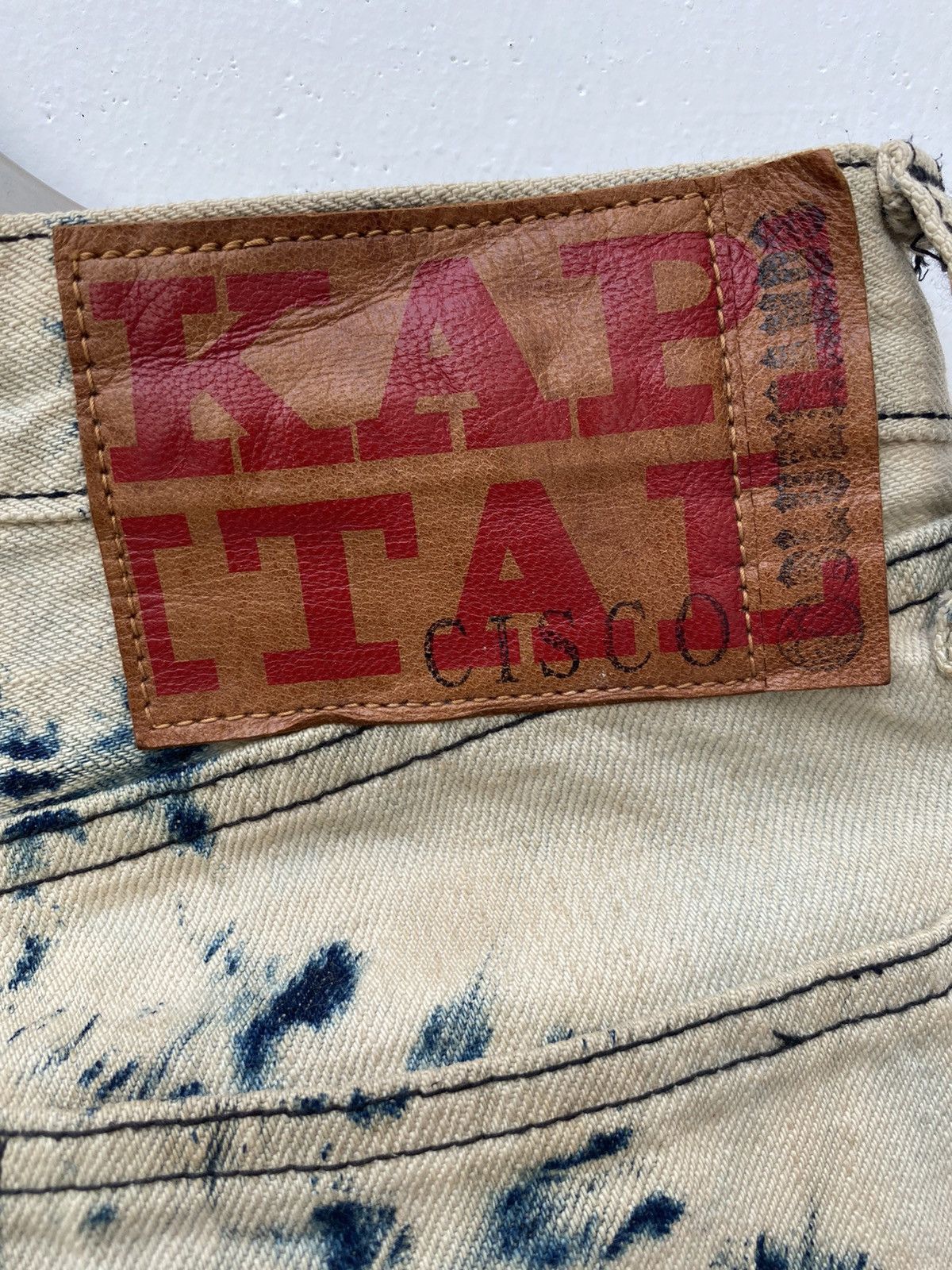 Japanese Brand × Kapital × Kapital Kountry Kapital Cisco Selvedge Bleach Tie Dye Size US 28 / EU 44 - 6 Thumbnail