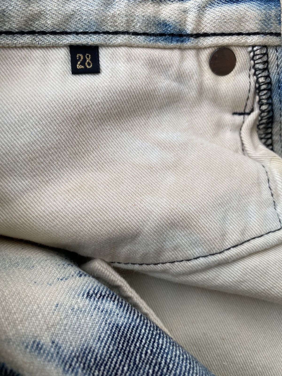 Japanese Brand × Kapital × Kapital Kountry Kapital Cisco Selvedge Bleach Tie Dye Size US 28 / EU 44 - 11 Thumbnail