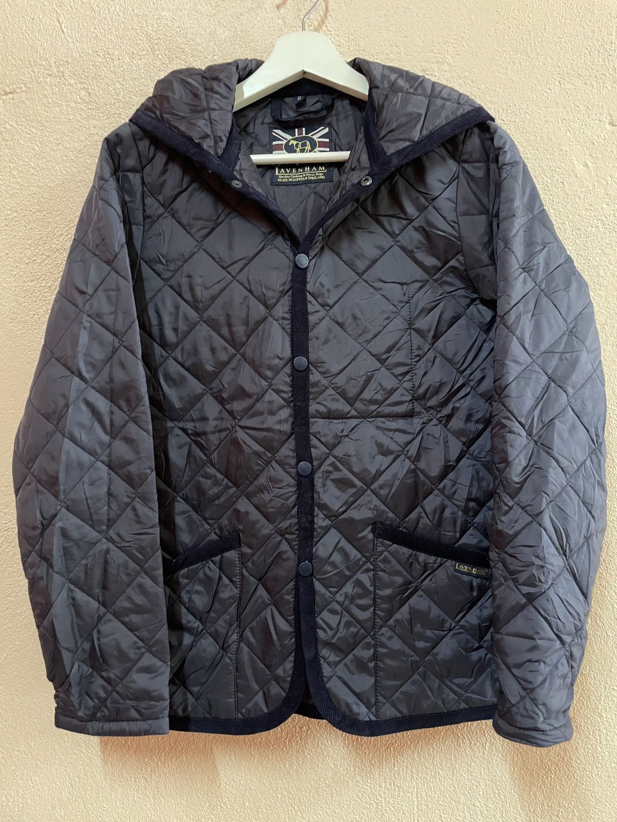 Lavenham Lavenham Suffolk Quilted jacket Hooded button down military Size US S / EU 44-46 / 1 - 3 Thumbnail