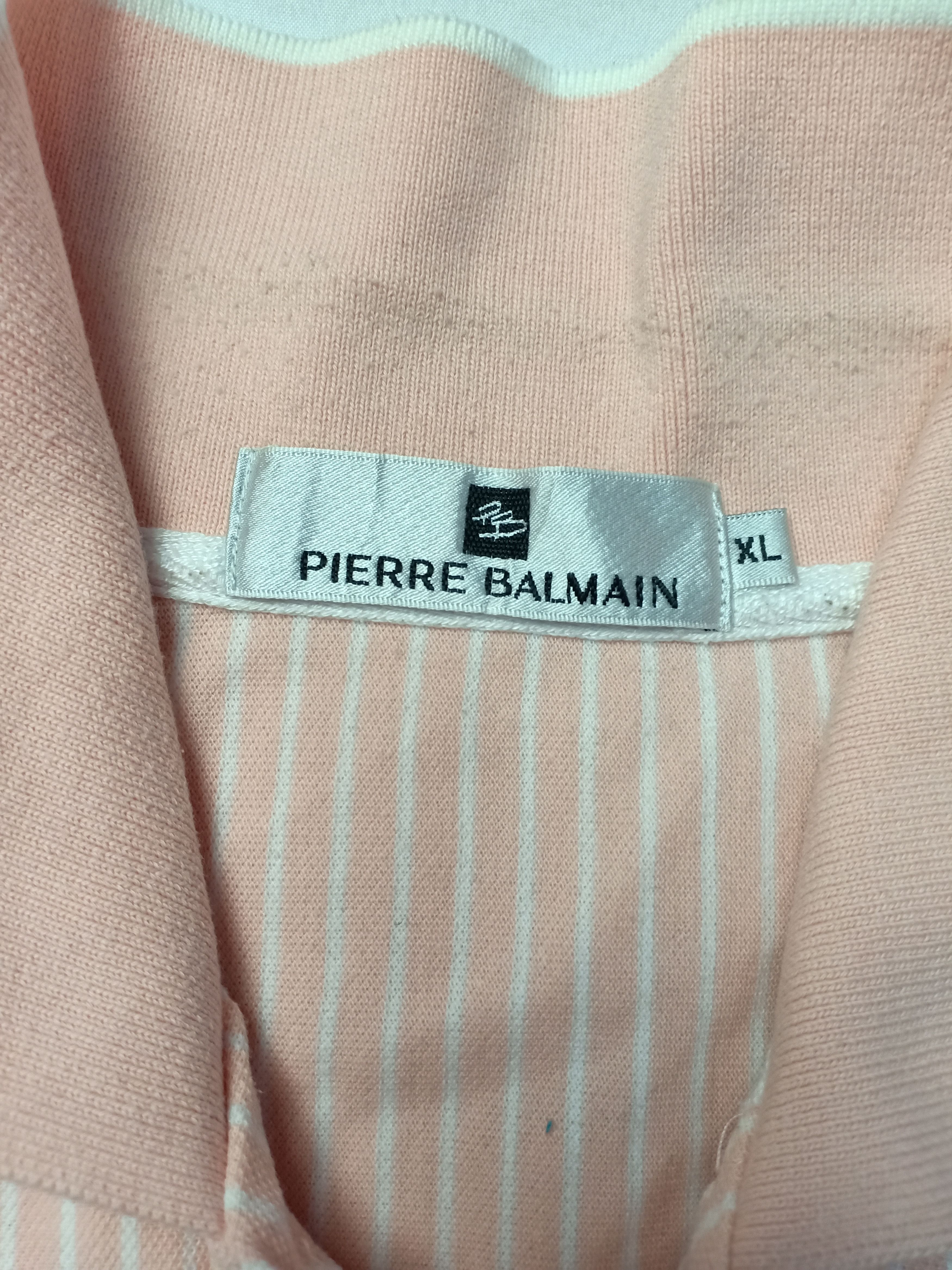 Pierre Balmain Pierre Balmain Long Sleeve Striped Classic Polo Tee Size US M / EU 48-50 / 2 - 4 Thumbnail