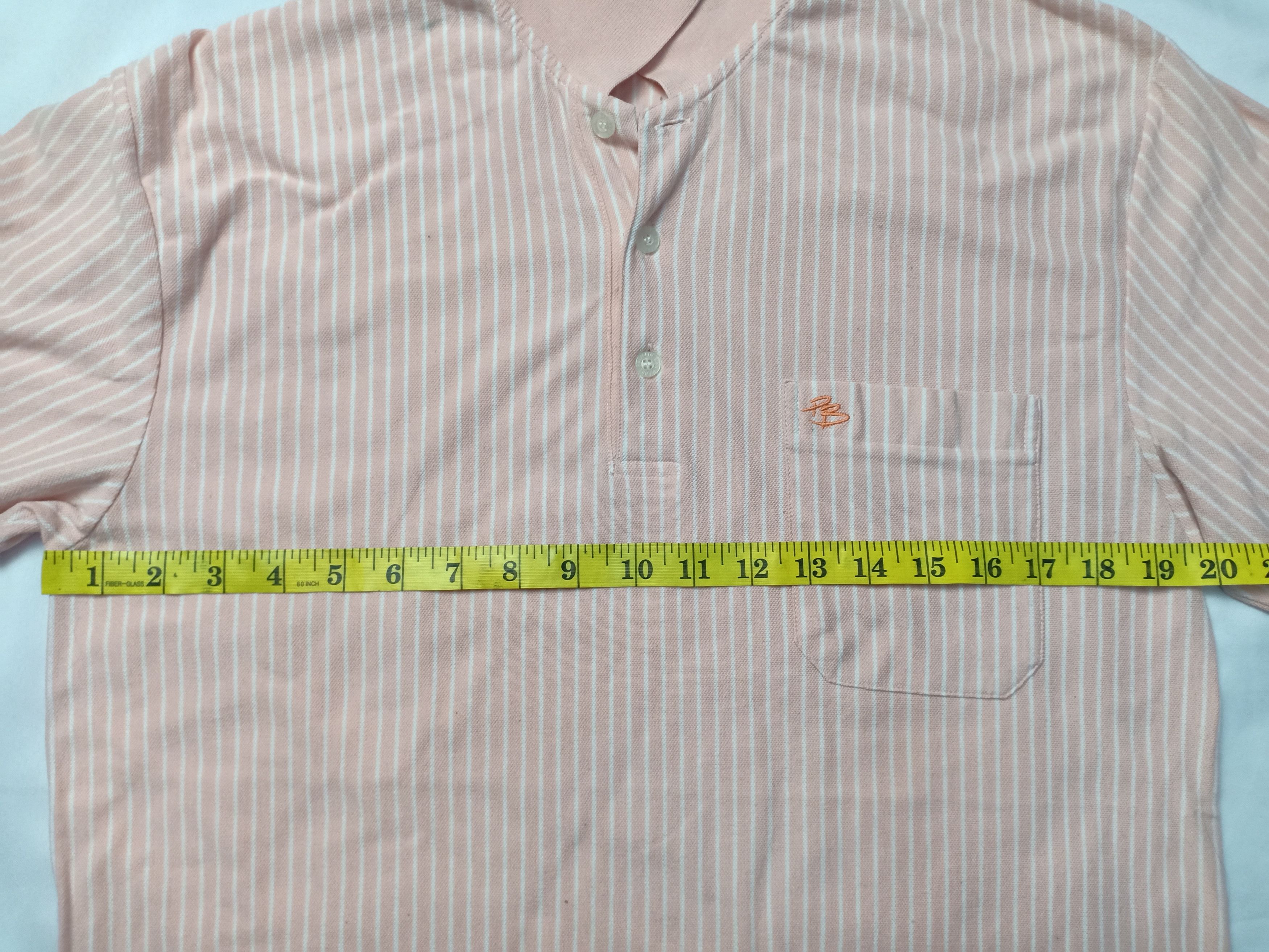 Pierre Balmain Pierre Balmain Long Sleeve Striped Classic Polo Tee Size US M / EU 48-50 / 2 - 9 Thumbnail