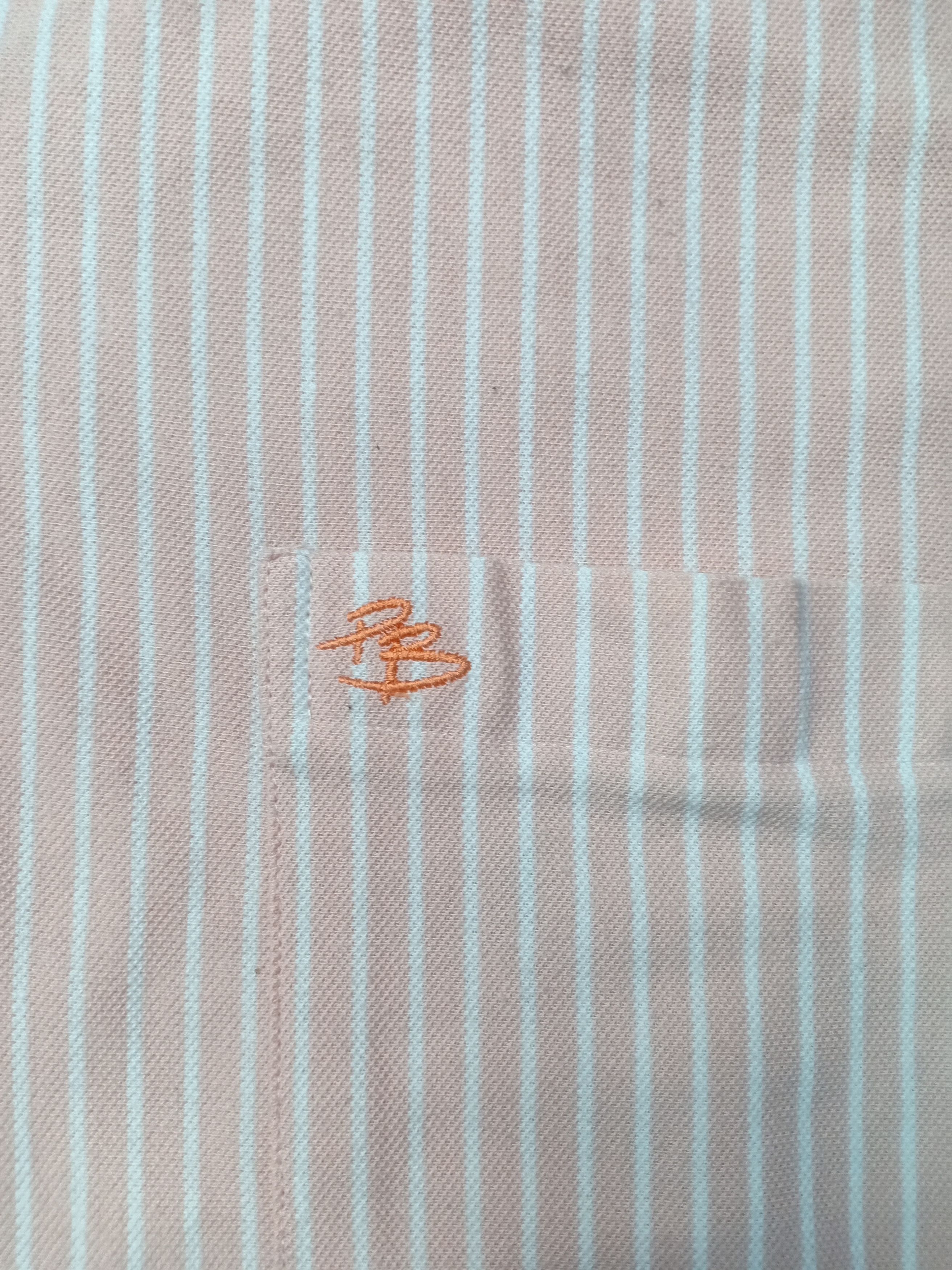 Pierre Balmain Pierre Balmain Long Sleeve Striped Classic Polo Tee Size US M / EU 48-50 / 2 - 3 Thumbnail
