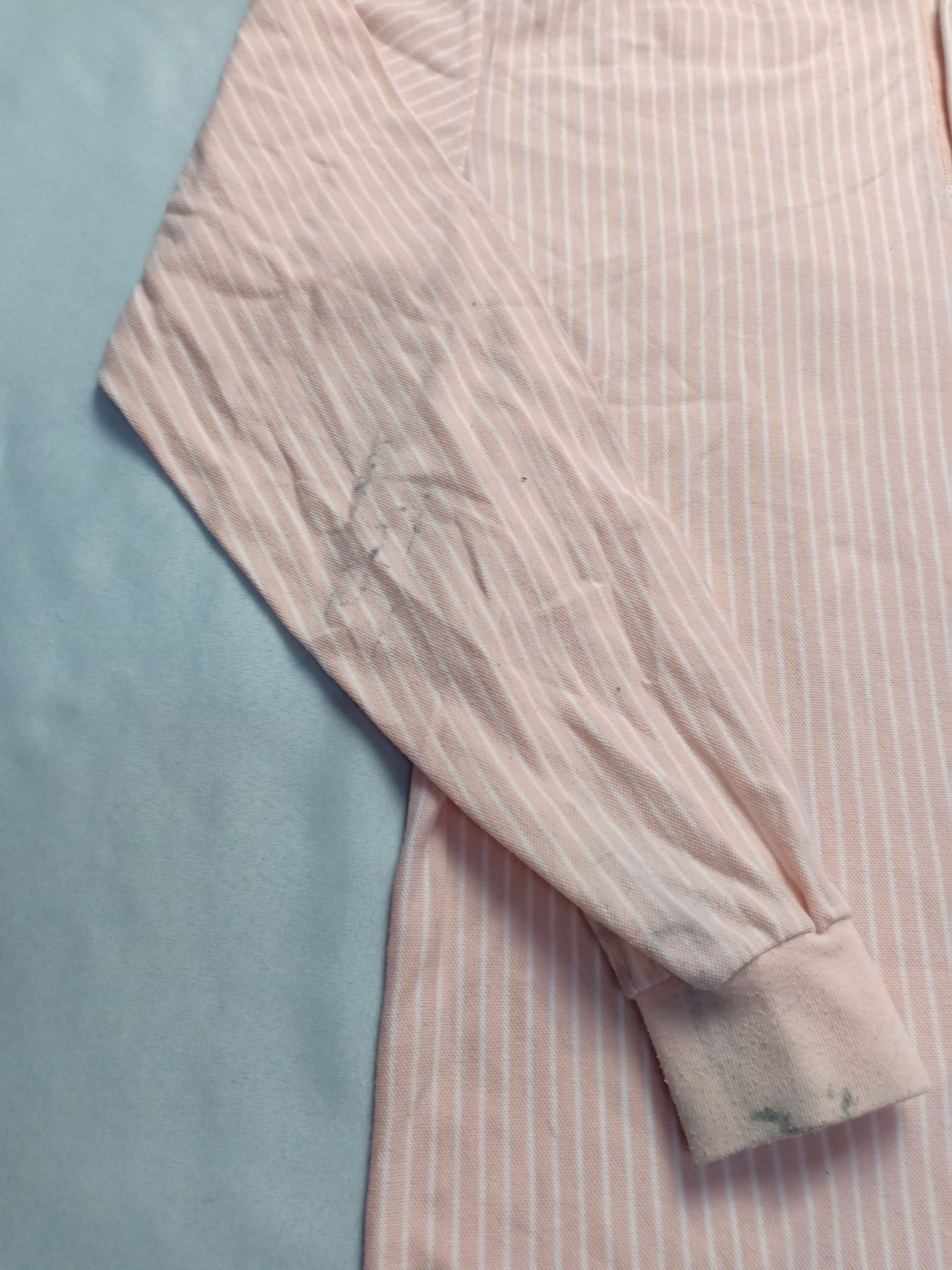 Pierre Balmain Pierre Balmain Long Sleeve Striped Classic Polo Tee Size US M / EU 48-50 / 2 - 6 Thumbnail