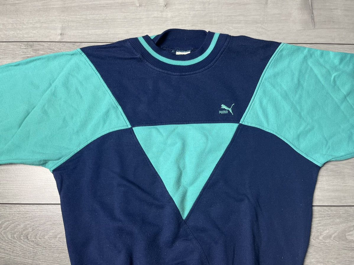 Puma Puma sweatshirt vintage size Large geometric Size US L / EU 52-54 / 3 - 3 Thumbnail