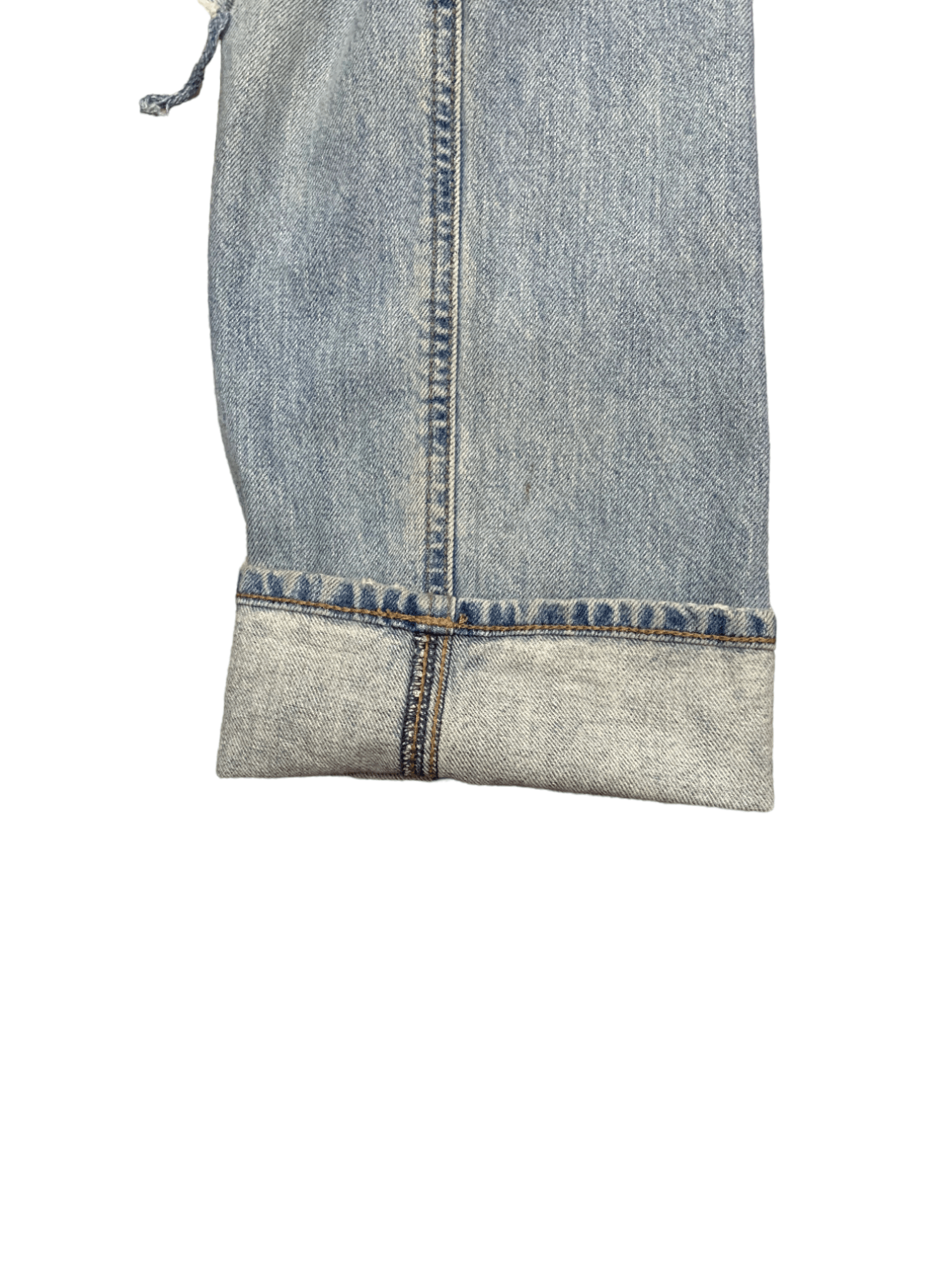 Japanese Brand × Uniqlo Vintage Uniqlo Blue Wash Distressed Ripped Loose Jeans Size 24" / US 00 / IT 34 - 12 Thumbnail