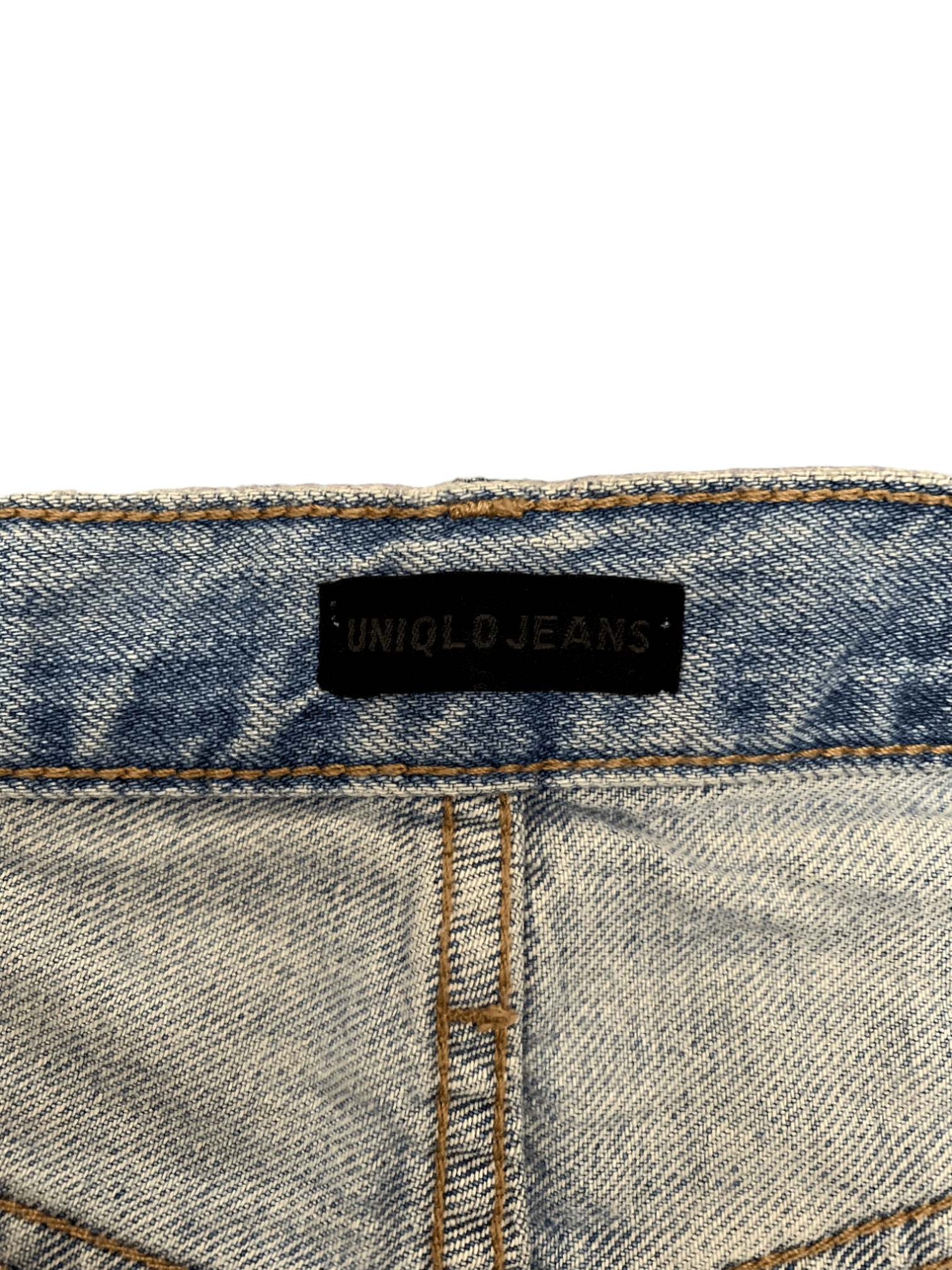 Japanese Brand × Uniqlo Vintage Uniqlo Blue Wash Distressed Ripped Loose Jeans Size 24" / US 00 / IT 34 - 5 Thumbnail