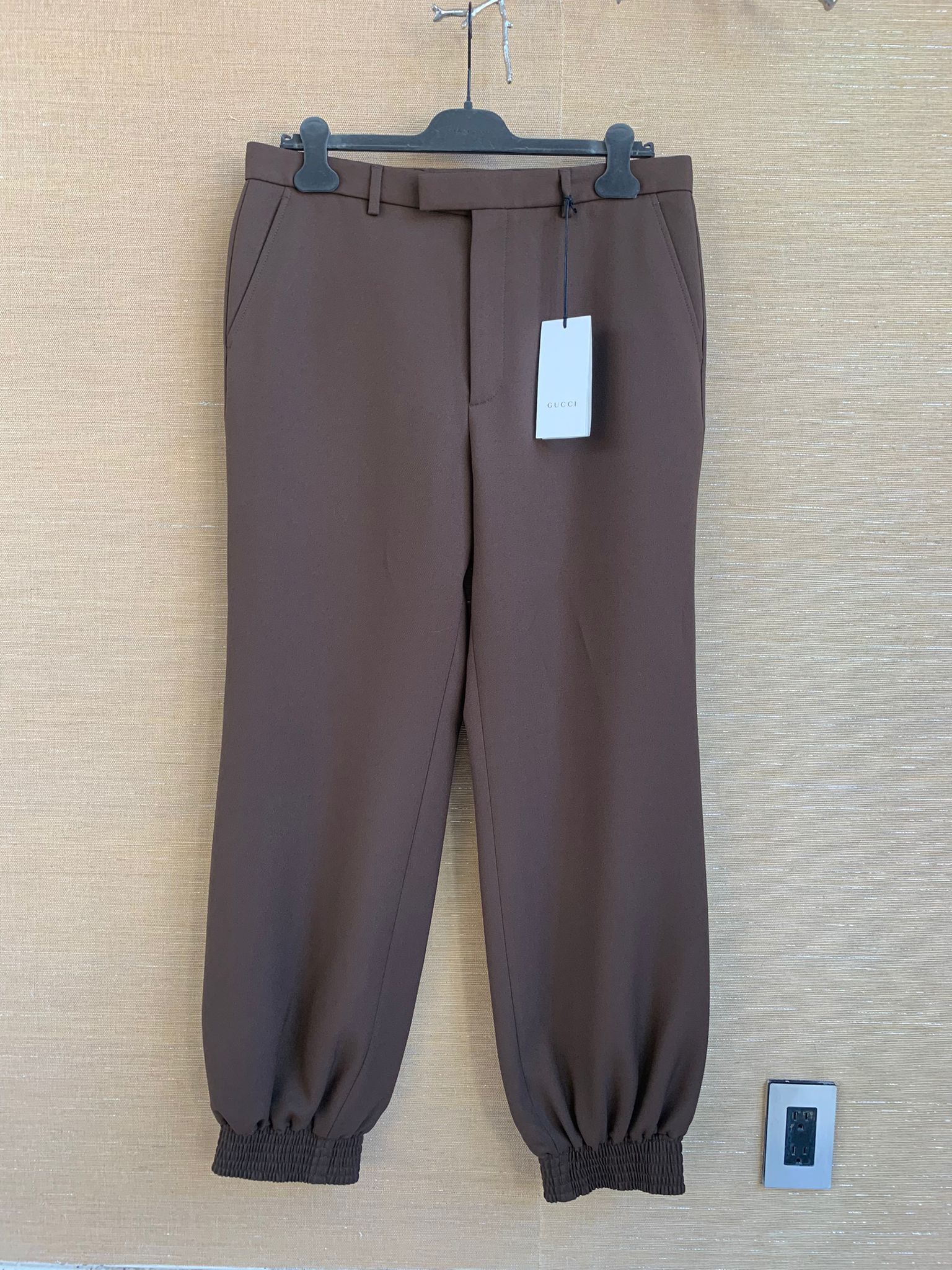 Gucci Fluid Drill Pants in Vanessa Brown Size US 34 / EU 50 - 1 Thumbnail