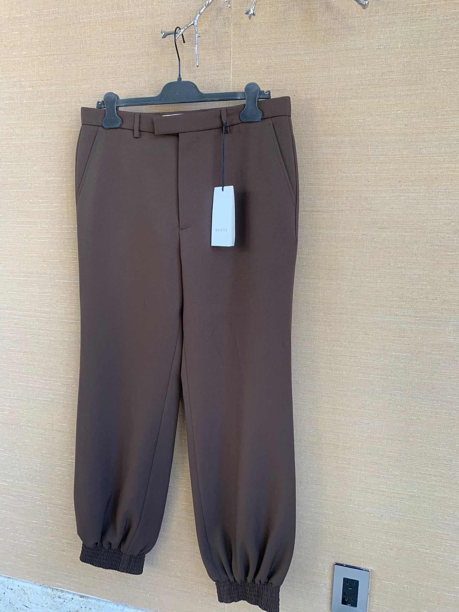 Gucci Fluid Drill Pants in Vanessa Brown Size US 34 / EU 50 - 2 Thumbnail