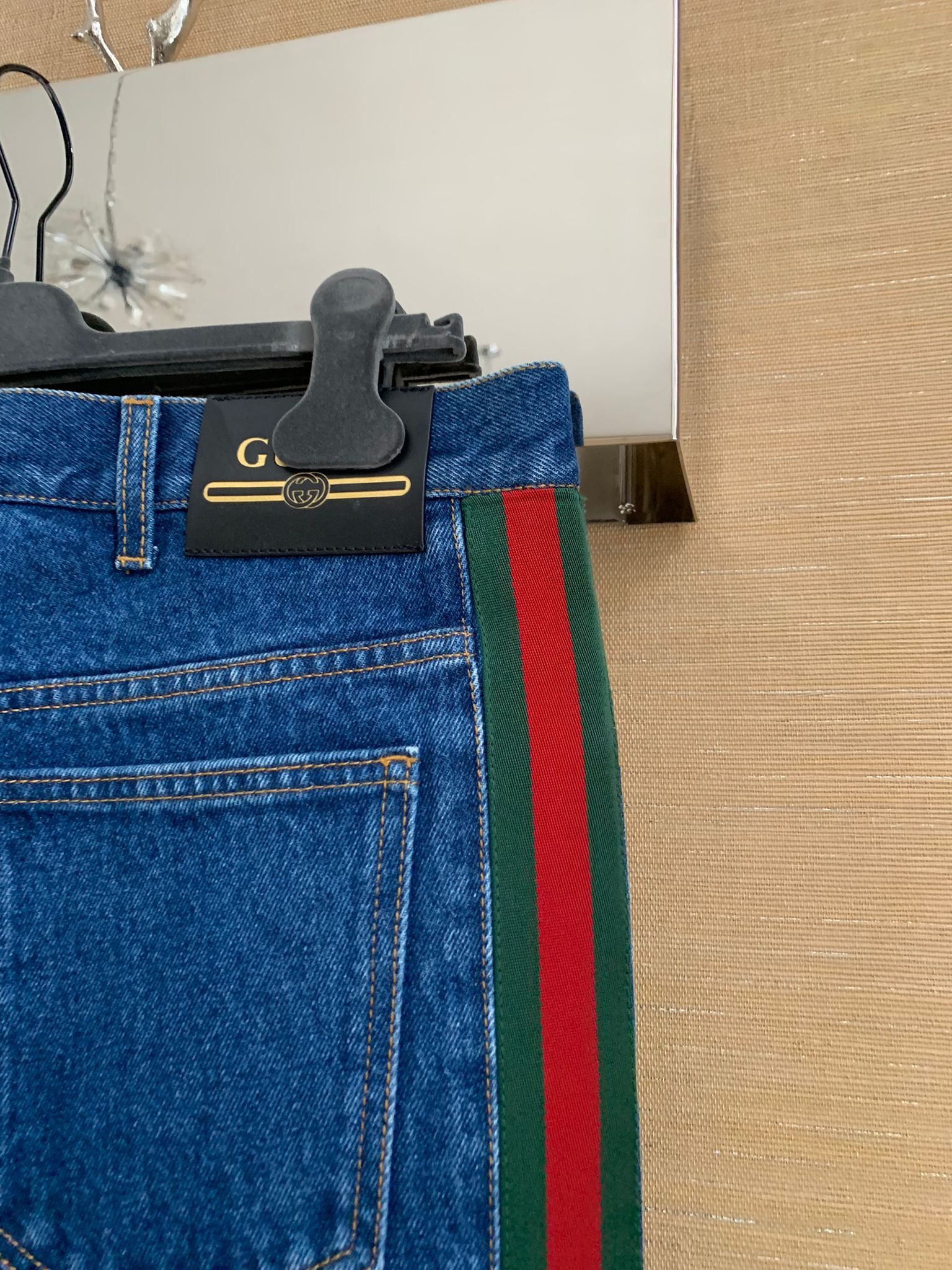 Gucci Logo Trim Denim in Blue Size US 34 / EU 50 - 6 Thumbnail