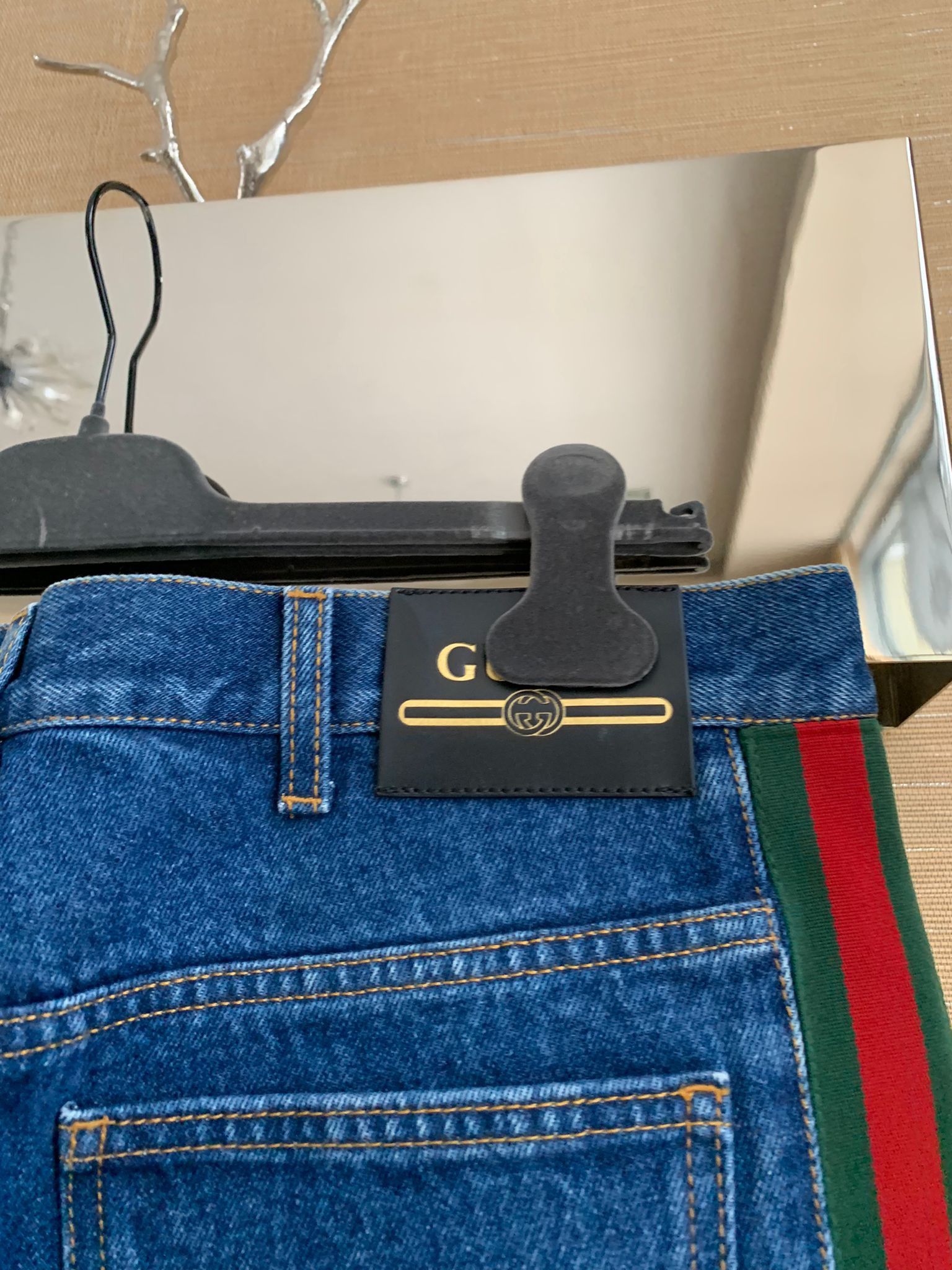 Gucci Logo Trim Denim in Blue Size US 34 / EU 50 - 5 Thumbnail