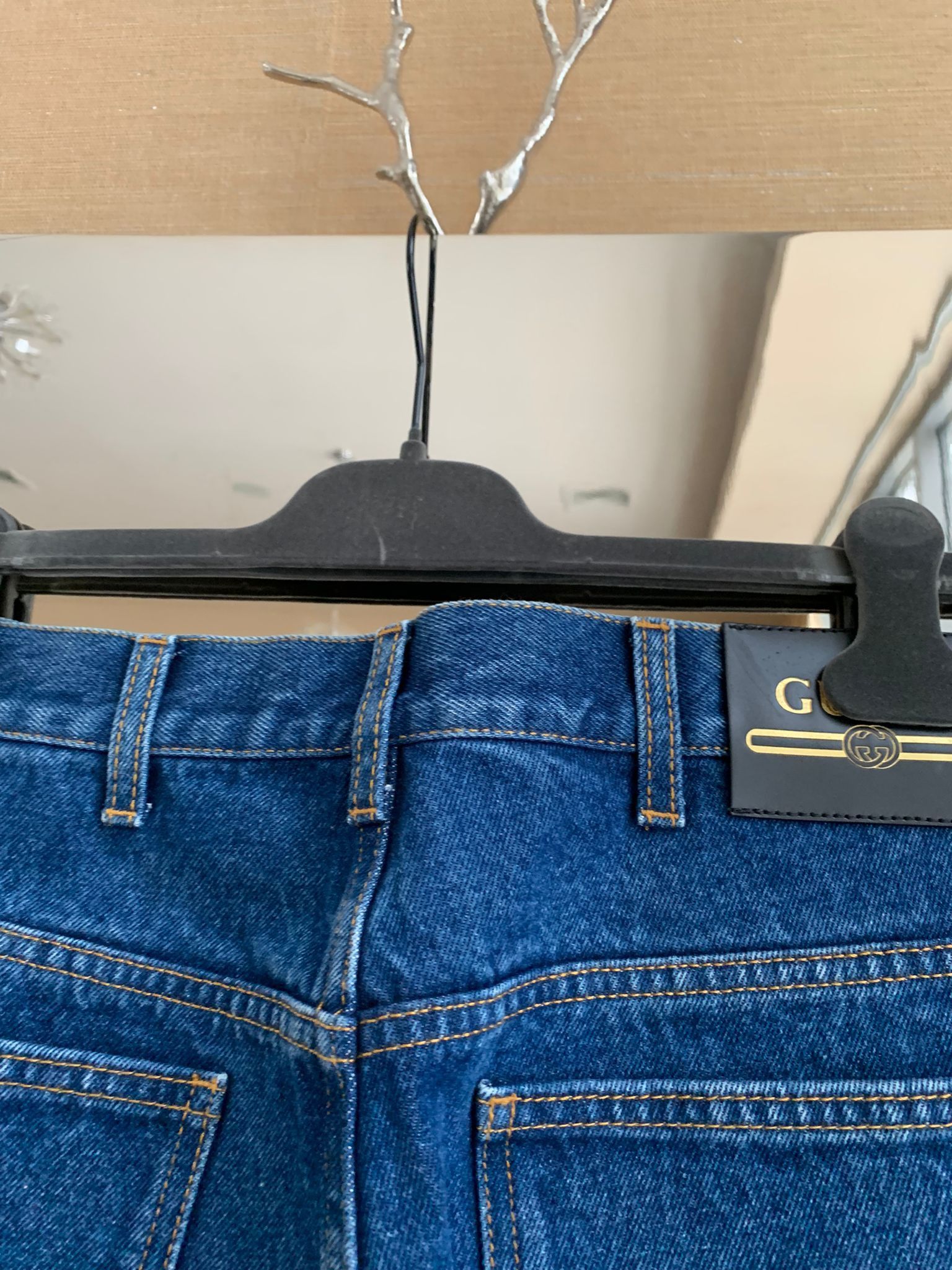 Gucci Logo Trim Denim in Blue Size US 34 / EU 50 - 9 Thumbnail