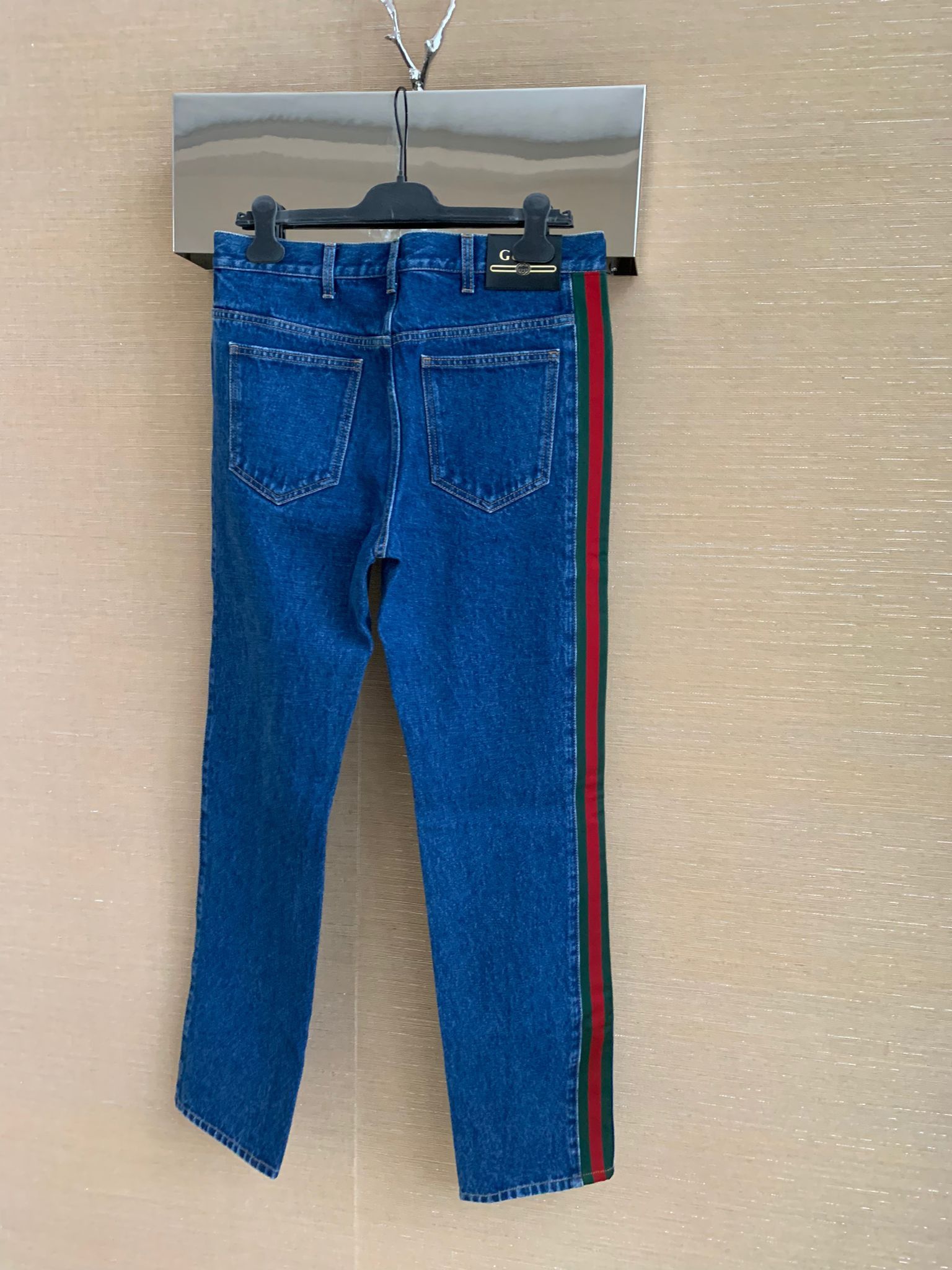 Gucci Logo Trim Denim in Blue Size US 34 / EU 50 - 1 Thumbnail