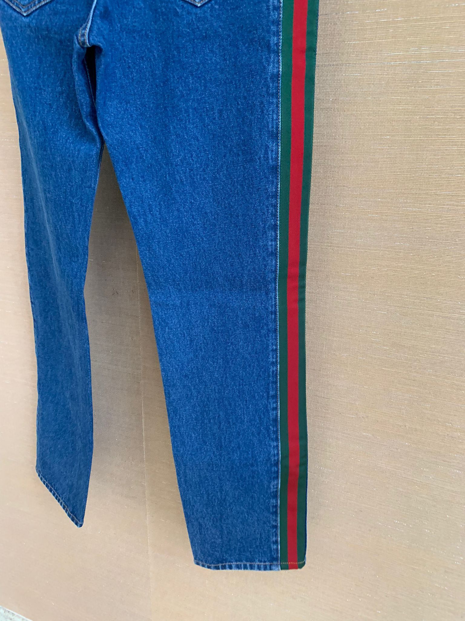 Gucci Logo Trim Denim in Blue Size US 34 / EU 50 - 3 Thumbnail