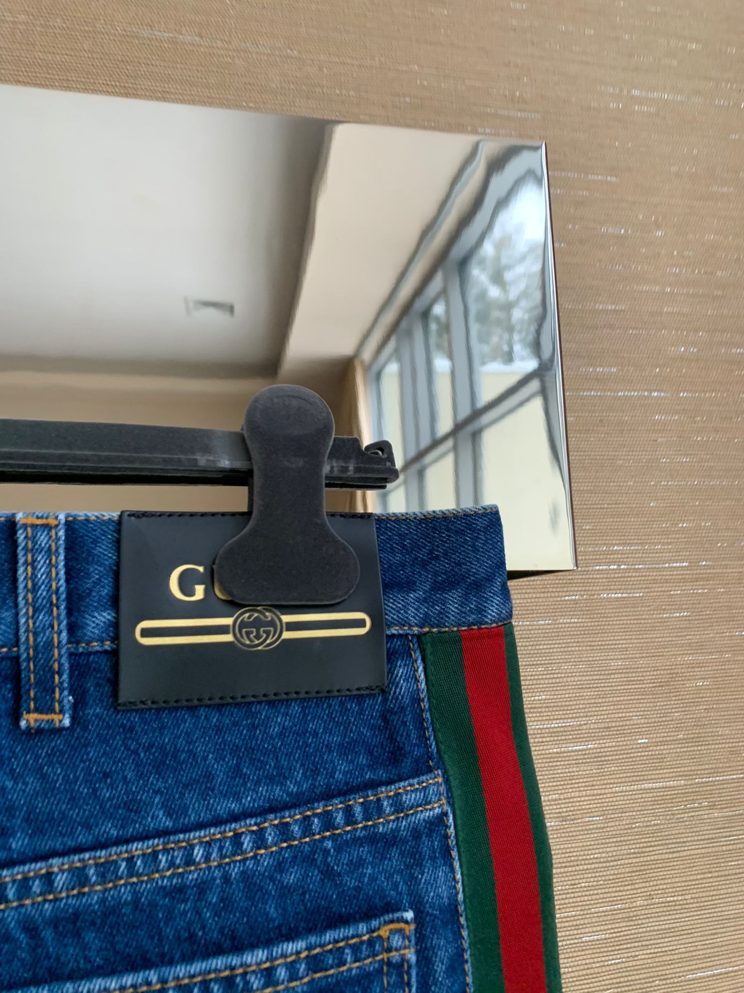 Gucci Logo Trim Denim in Blue Size US 34 / EU 50 - 8 Thumbnail