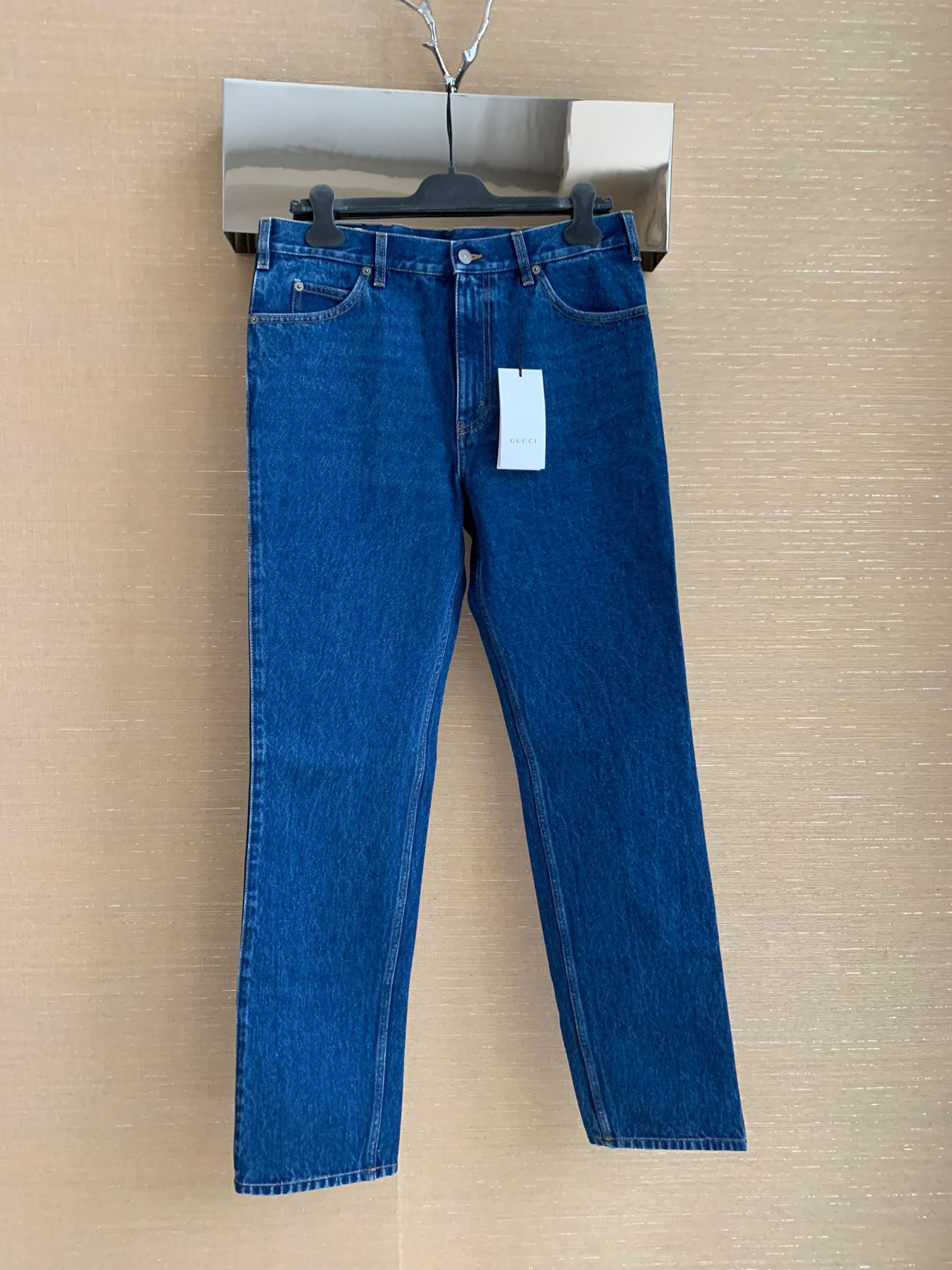 Gucci Logo Trim Denim in Blue Size US 34 / EU 50 - 2 Thumbnail
