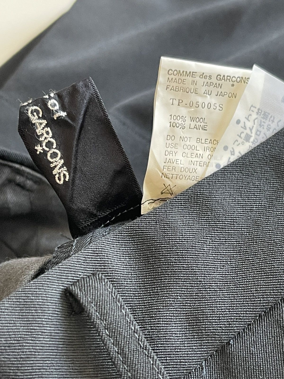 Comme des Garcons CDG Tricot Black Linen Highwaist Short pant Size 25" / US 0 / IT 36 - 6 Thumbnail