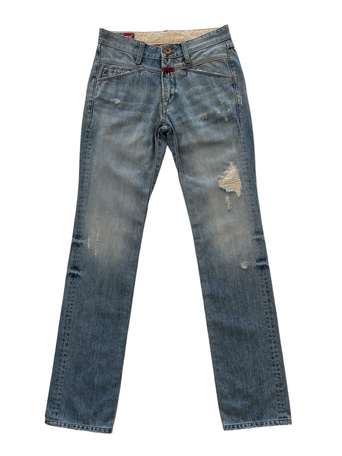 Marithe + Francois Girbaud MFG Fashionista Distressed Denim Size US 29 - 1 Thumbnail