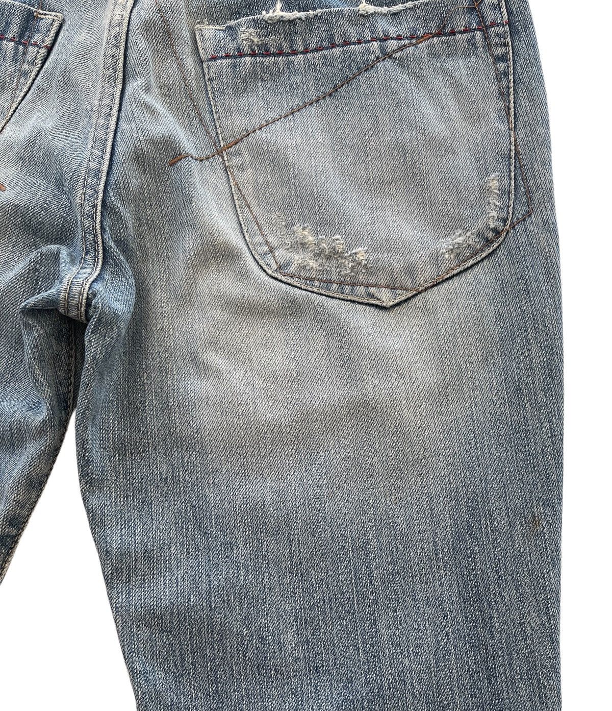 Marithe + Francois Girbaud MFG Fashionista Distressed Denim Size US 29 - 9 Thumbnail