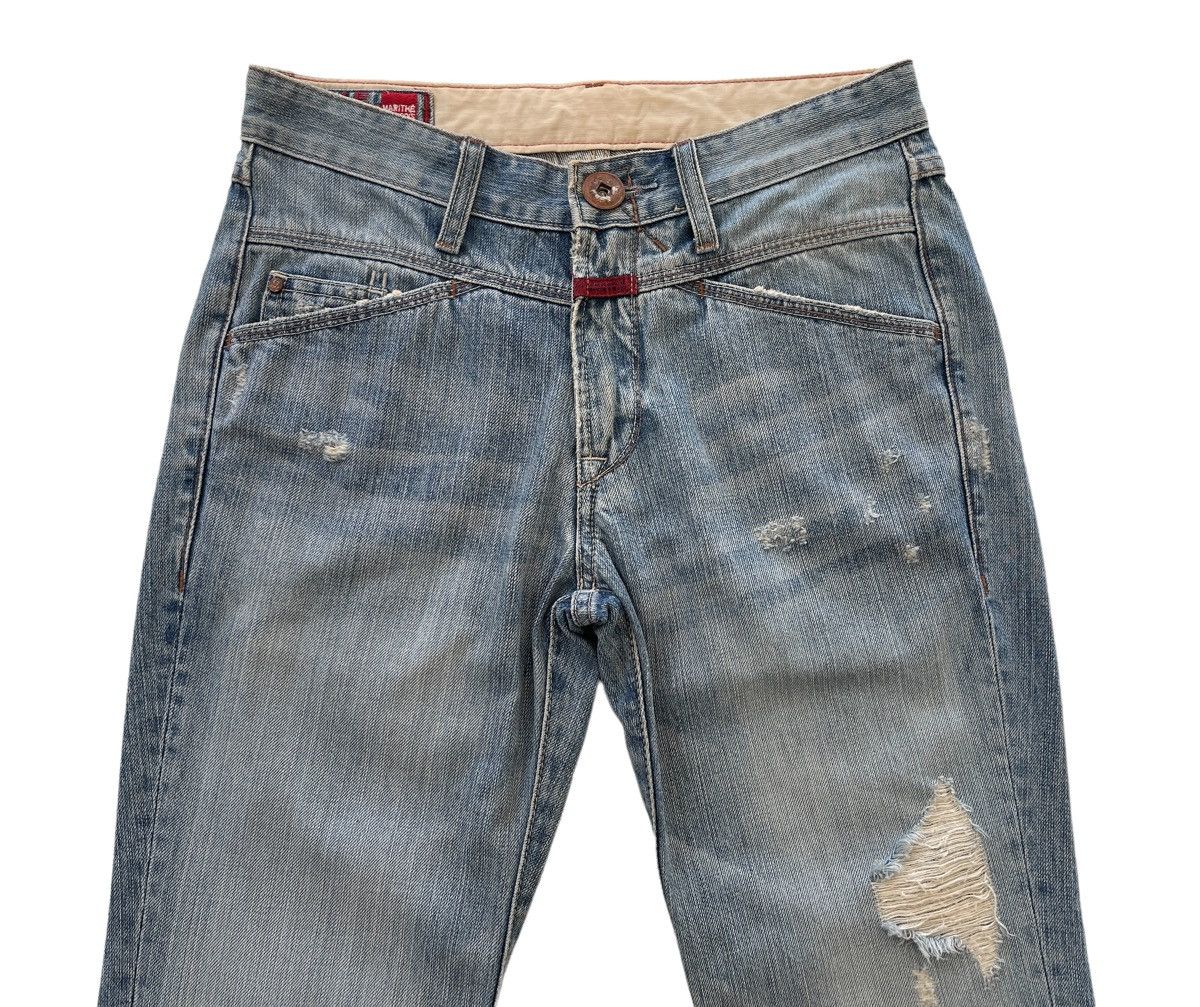 Marithe + Francois Girbaud MFG Fashionista Distressed Denim Size US 29 - 6 Thumbnail
