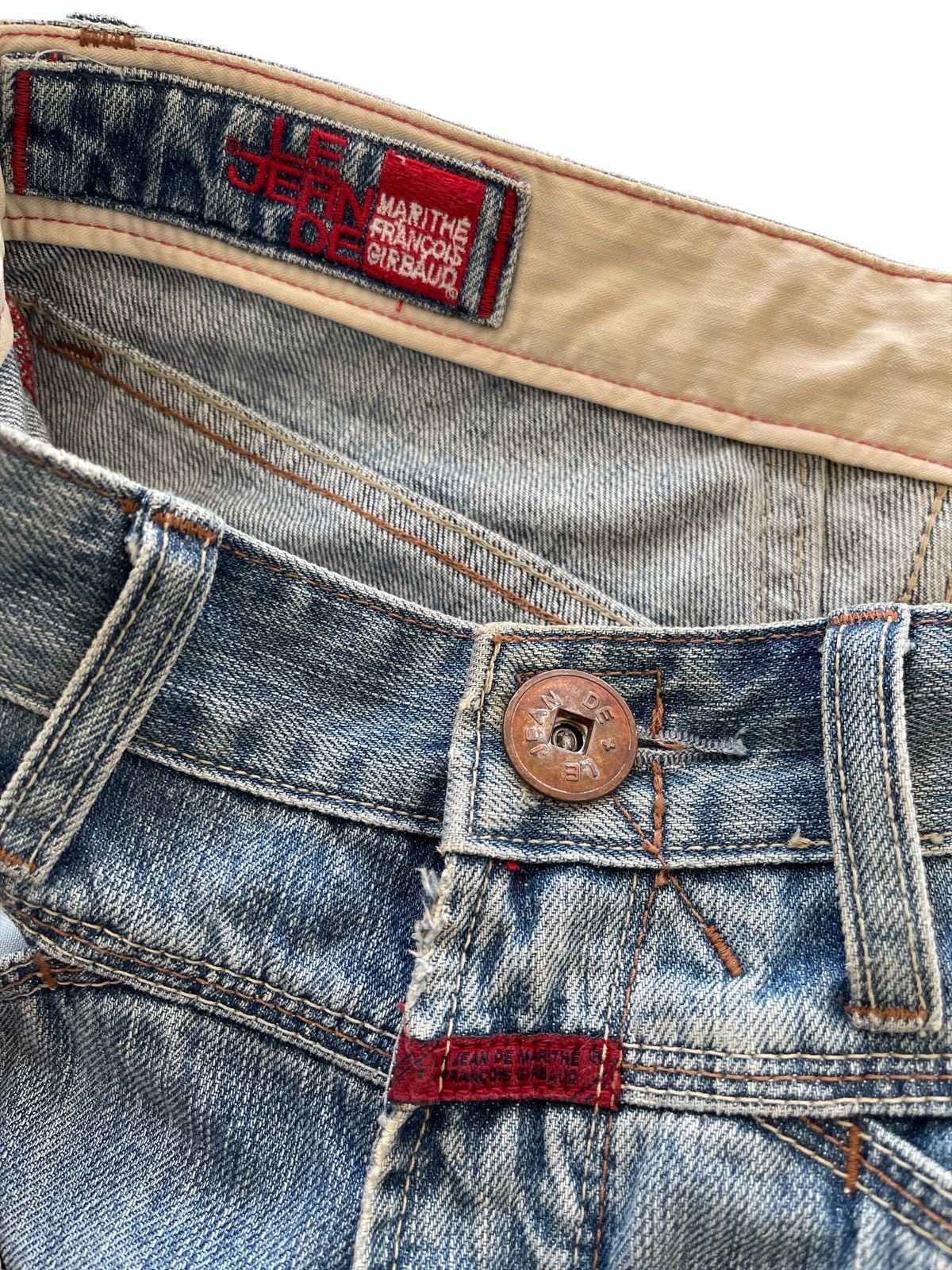 Marithe + Francois Girbaud MFG Fashionista Distressed Denim Size US 29 - 10 Thumbnail