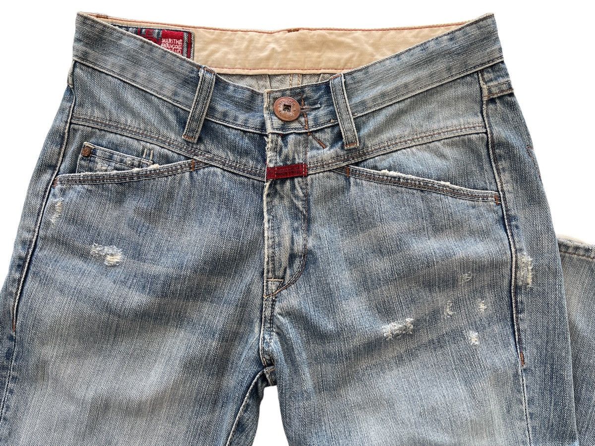 Marithe + Francois Girbaud MFG Fashionista Distressed Denim Size US 29 - 7 Thumbnail