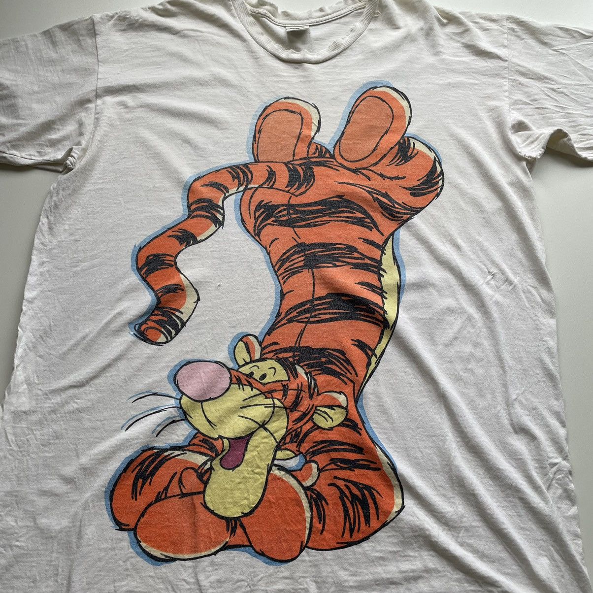 Disney × Vintage Vintage 90s Tigger Winnie The Pooh Cartoon Graphic T Shirt Size US XXL / EU 58 / 5 - 2 Thumbnail