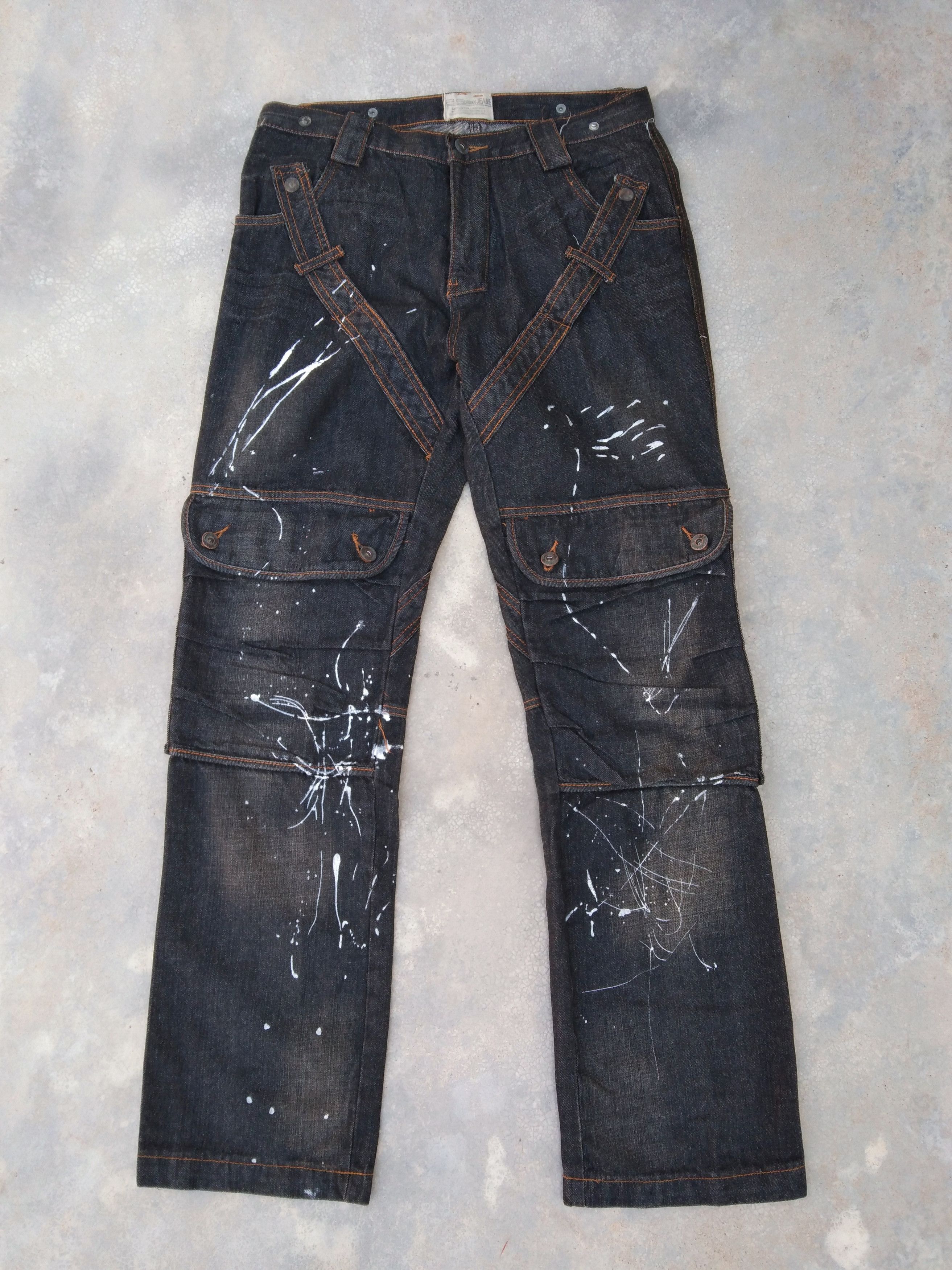 Japanese Brand × Jean × Vintage Vintage Painter Jeans Aston Collection Tactical Denim 31x32 Size US 31 - 1 Thumbnail