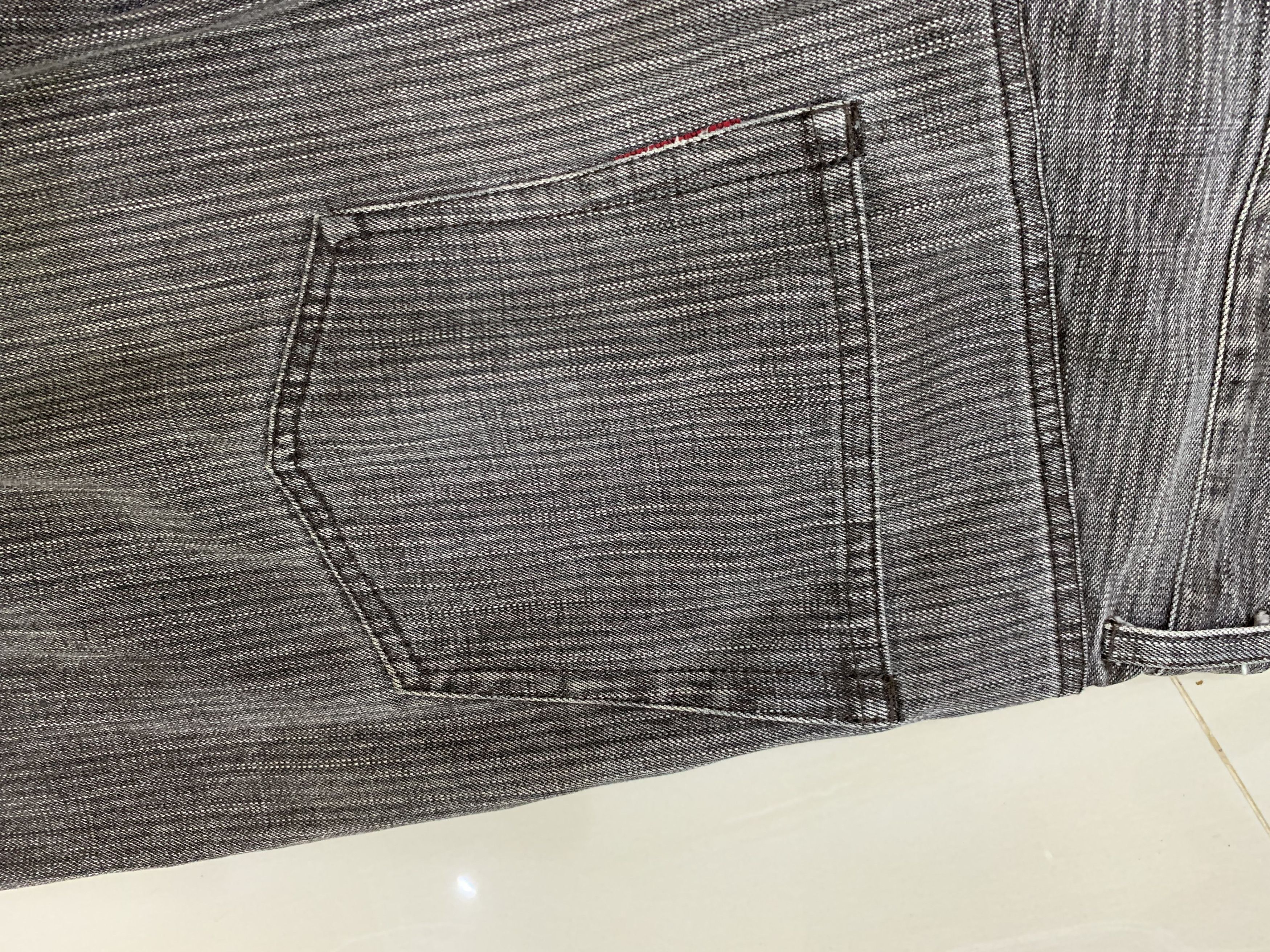 Good Enough × Hiroshi Fujiwara × Japanese Brand Goodenough Pants Jeans GDEH Hickory Stripe Straight Leg Size US 34 / EU 50 - 11 Thumbnail