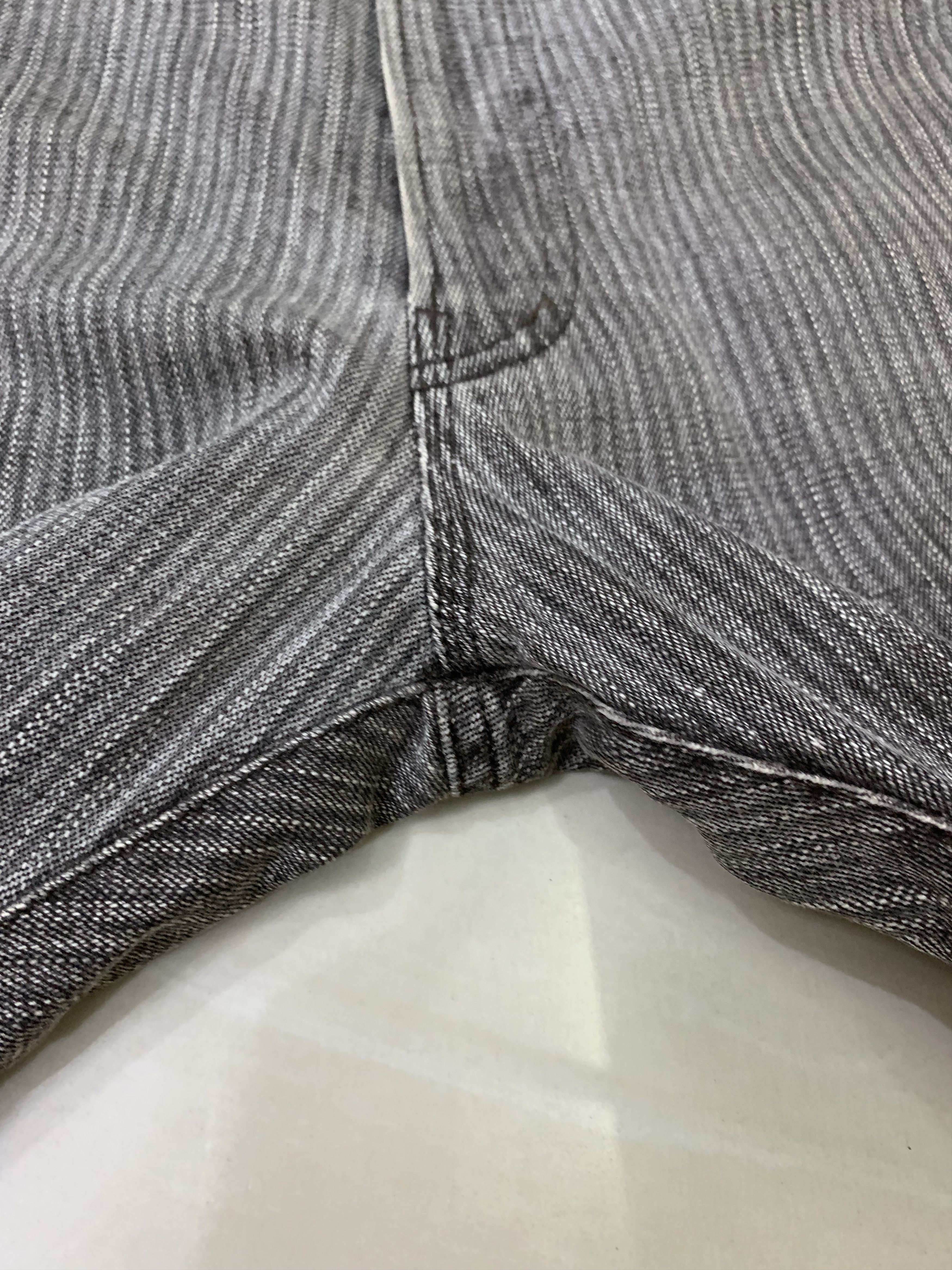 Good Enough × Hiroshi Fujiwara × Japanese Brand Goodenough Pants Jeans GDEH Hickory Stripe Straight Leg Size US 34 / EU 50 - 3 Thumbnail
