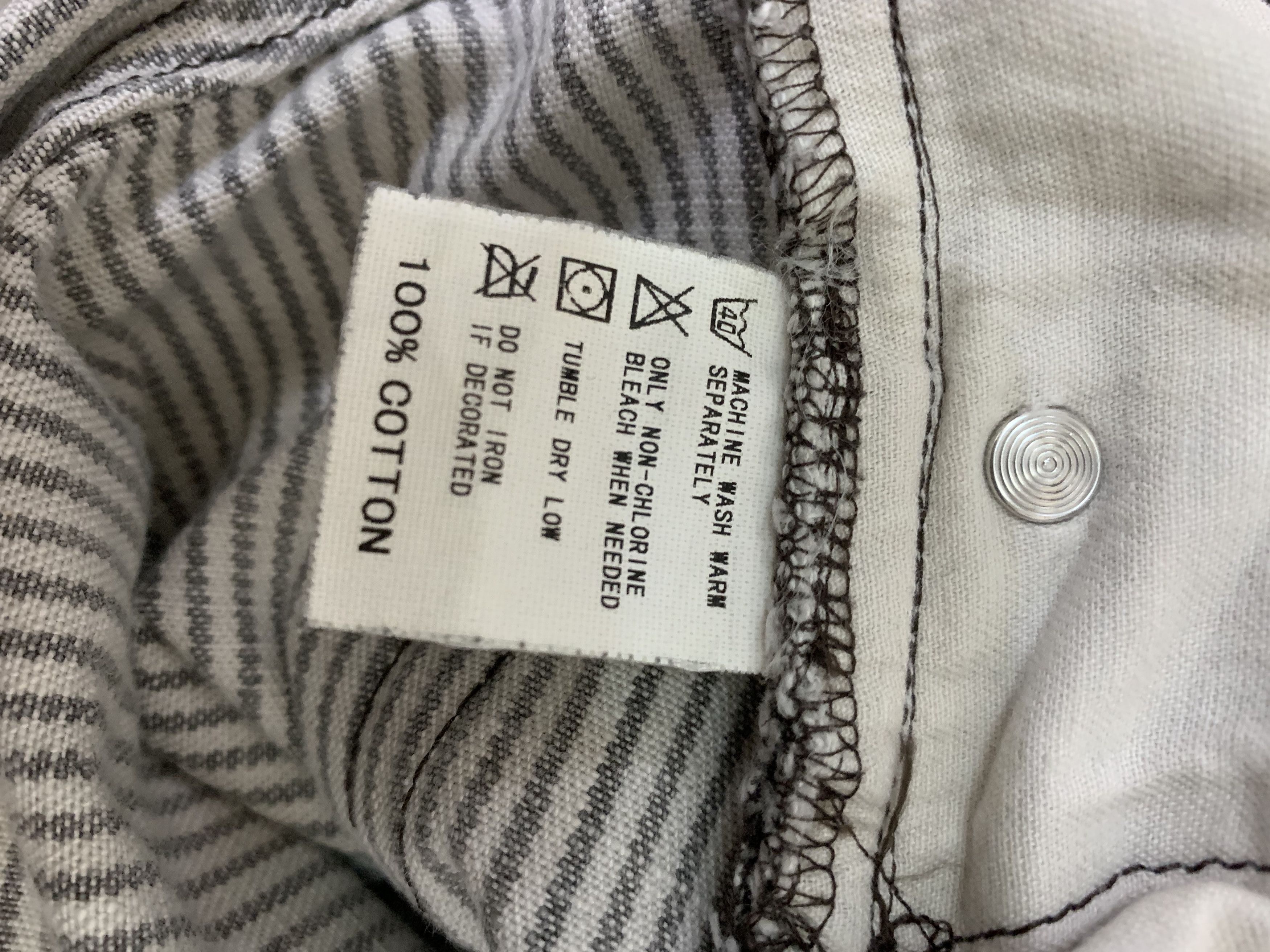 Good Enough × Hiroshi Fujiwara × Japanese Brand Goodenough Pants Jeans GDEH Hickory Stripe Straight Leg Size US 34 / EU 50 - 13 Thumbnail