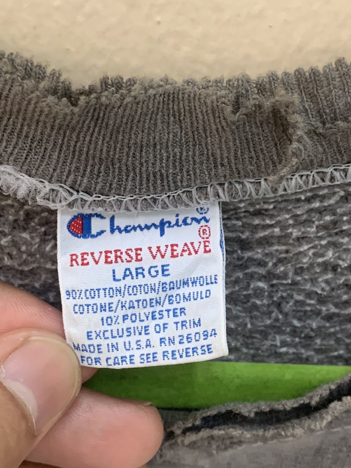 Champion × Vintage ‼️Vintage 80s Champion Reverse weave Distressed Sweatshirt Size US L / EU 52-54 / 3 - 3 Thumbnail