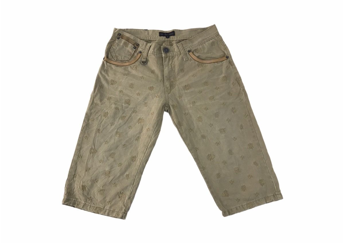 In The Attic × Japanese Brand In The Attic Outsiders Short Pant Embroidery Skull Size 31 Size US 31 - 1 Thumbnail