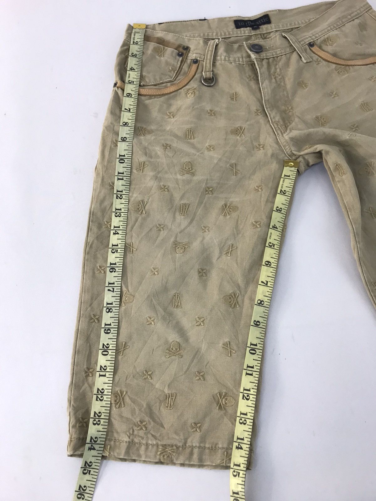 In The Attic × Japanese Brand In The Attic Outsiders Short Pant Embroidery Skull Size 31 Size US 31 - 12 Thumbnail