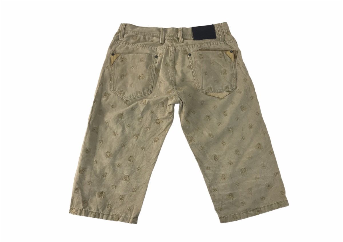 In The Attic × Japanese Brand In The Attic Outsiders Short Pant Embroidery Skull Size 31 Size US 31 - 2 Thumbnail