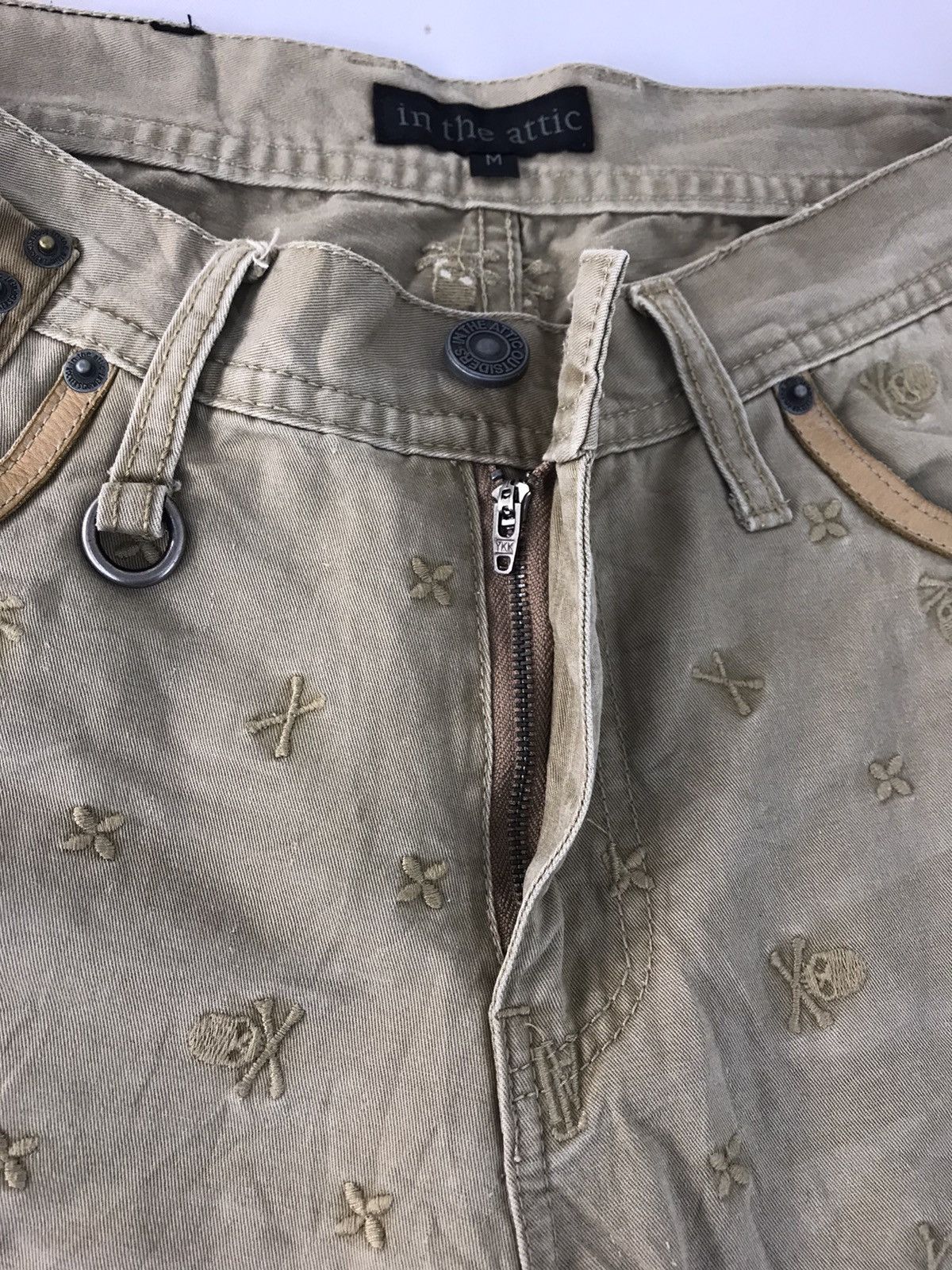 In The Attic × Japanese Brand In The Attic Outsiders Short Pant Embroidery Skull Size 31 Size US 31 - 6 Thumbnail