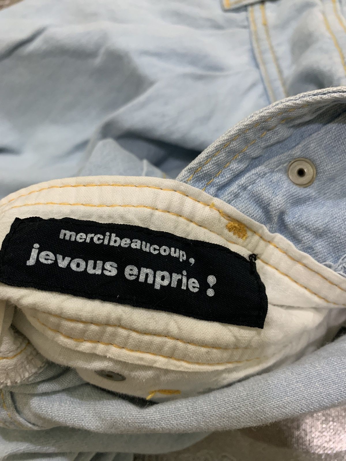 Issey Miyake × Japanese Brand × mercibeaucoup MERCIBEAUCOUP Jevous Enprie Overalls Denim/jeans Size US 34 / EU 50 - 16 Thumbnail