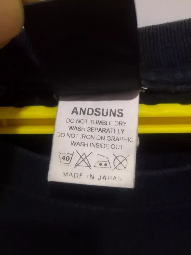 ANDSUNS The Amazing ANDSUNS T shirt Japanese Brand Rare Size US L / EU 52-54 / 3 - 5 Thumbnail