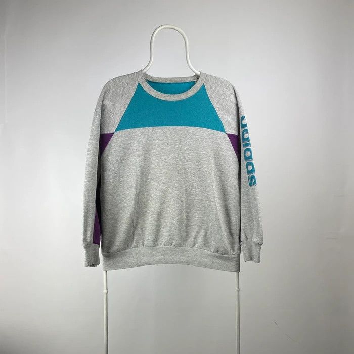 Adidas Adidas sweatshirt logo sleeves vintage 90s size Medium Size US M / EU 48-50 / 2 - 1 Thumbnail