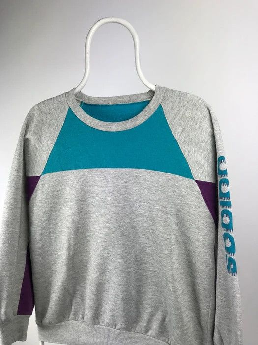 Adidas Adidas sweatshirt logo sleeves vintage 90s size Medium Size US M / EU 48-50 / 2 - 2 Thumbnail