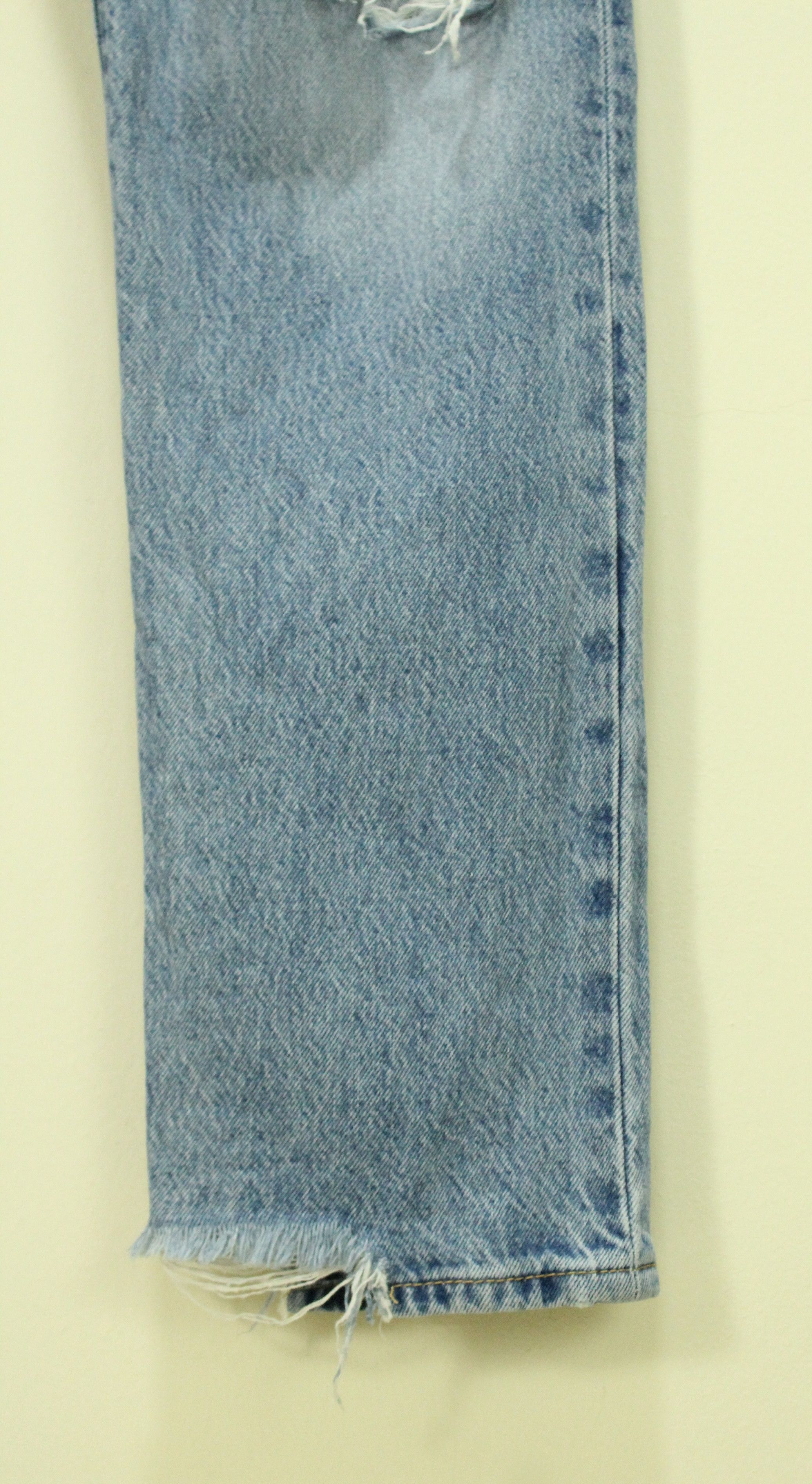 Levi's Distressed Destroy LEVIS 501 Denim Jeans Big E Non Selvedge Size US 30 / EU 46 - 4 Thumbnail