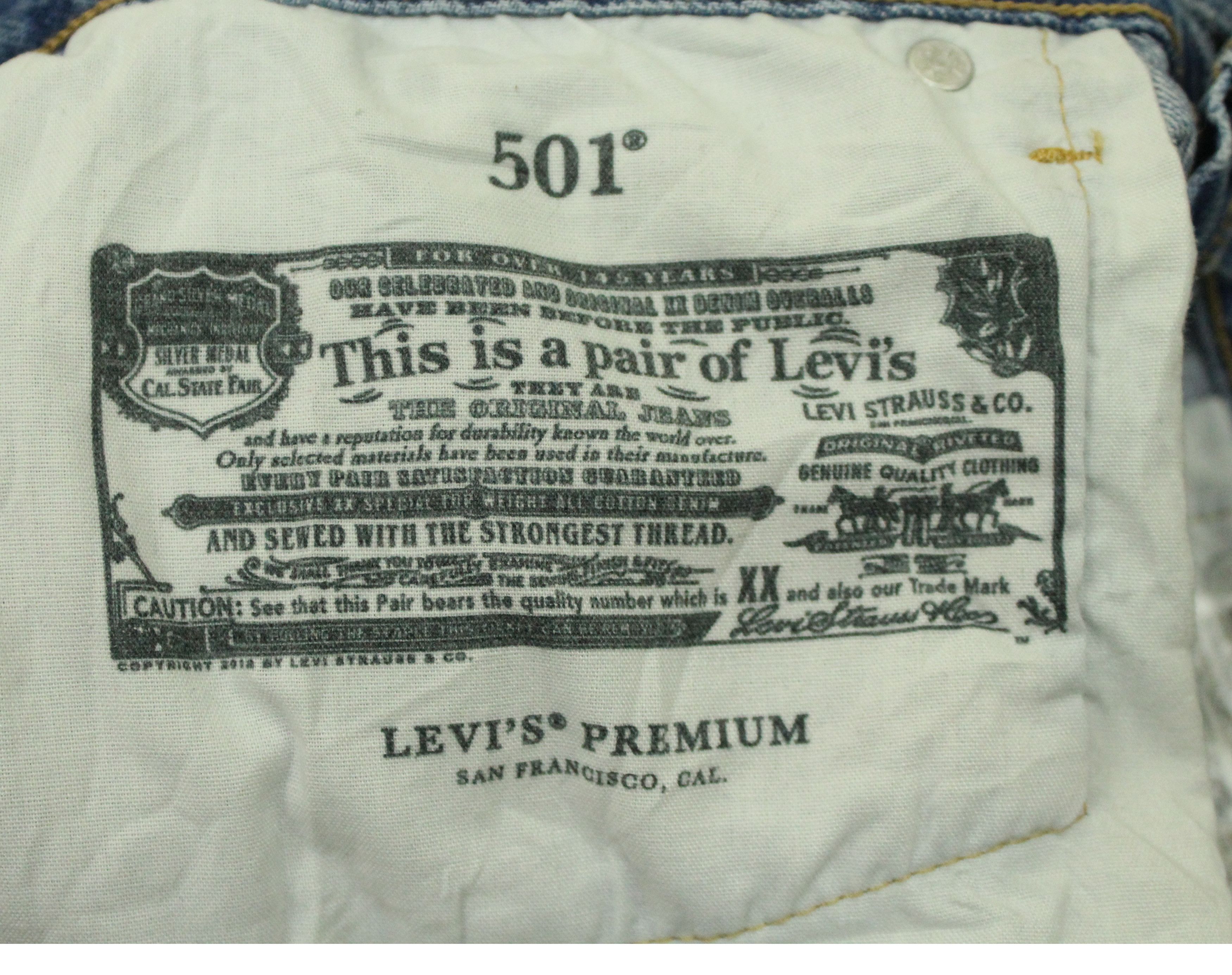 Levi's Distressed Destroy LEVIS 501 Denim Jeans Big E Non Selvedge Size US 30 / EU 46 - 17 Thumbnail