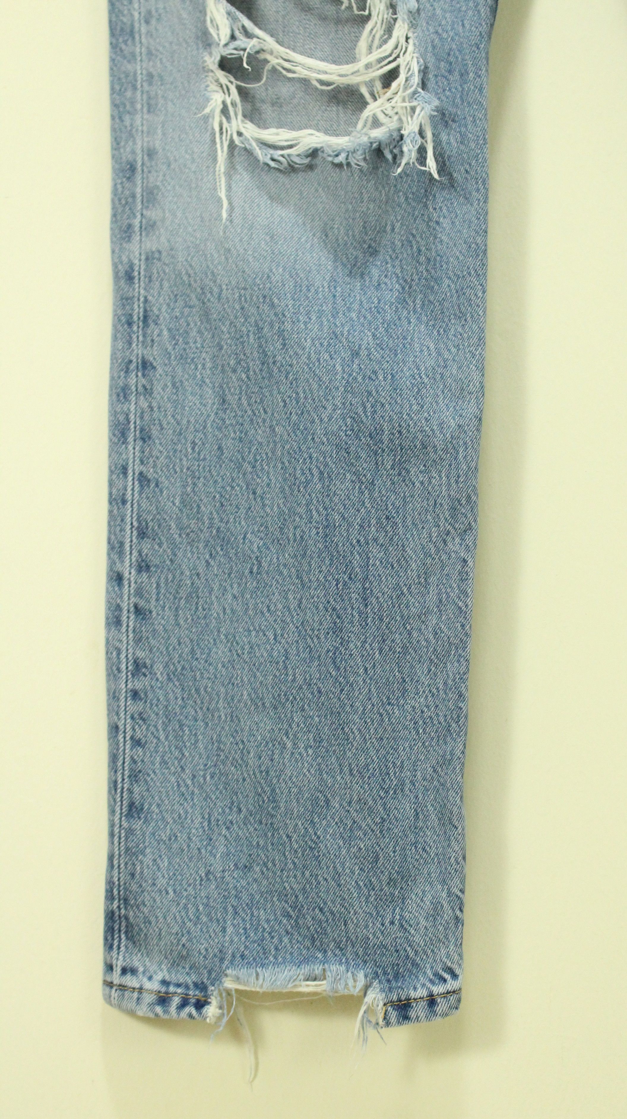 Levi's Distressed Destroy LEVIS 501 Denim Jeans Big E Non Selvedge Size US 30 / EU 46 - 6 Thumbnail