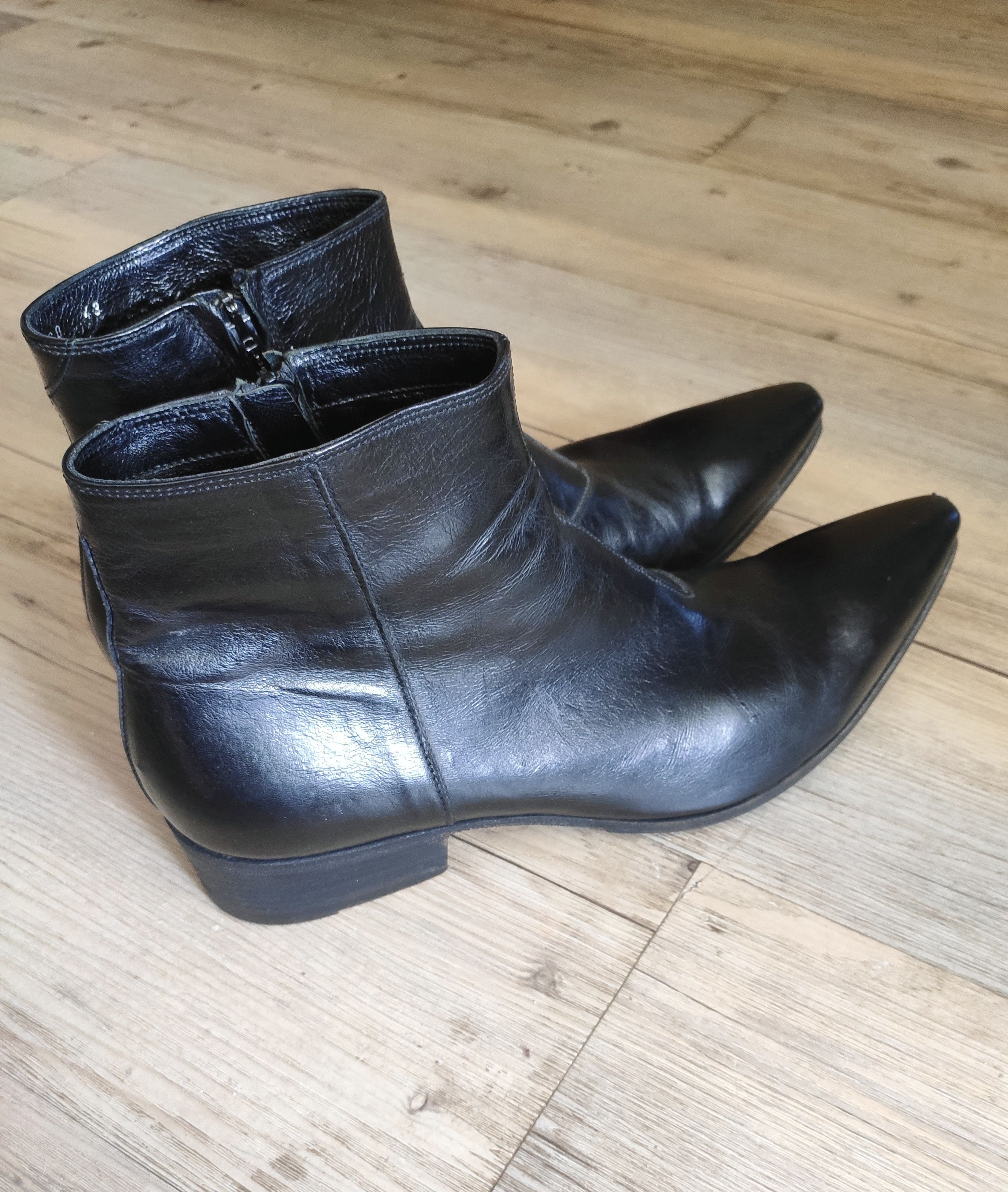 Gianni Barbato Mexican toe boots.Like Saint Laurent or Dior boots Size US 9 / EU 42 - 3 Thumbnail