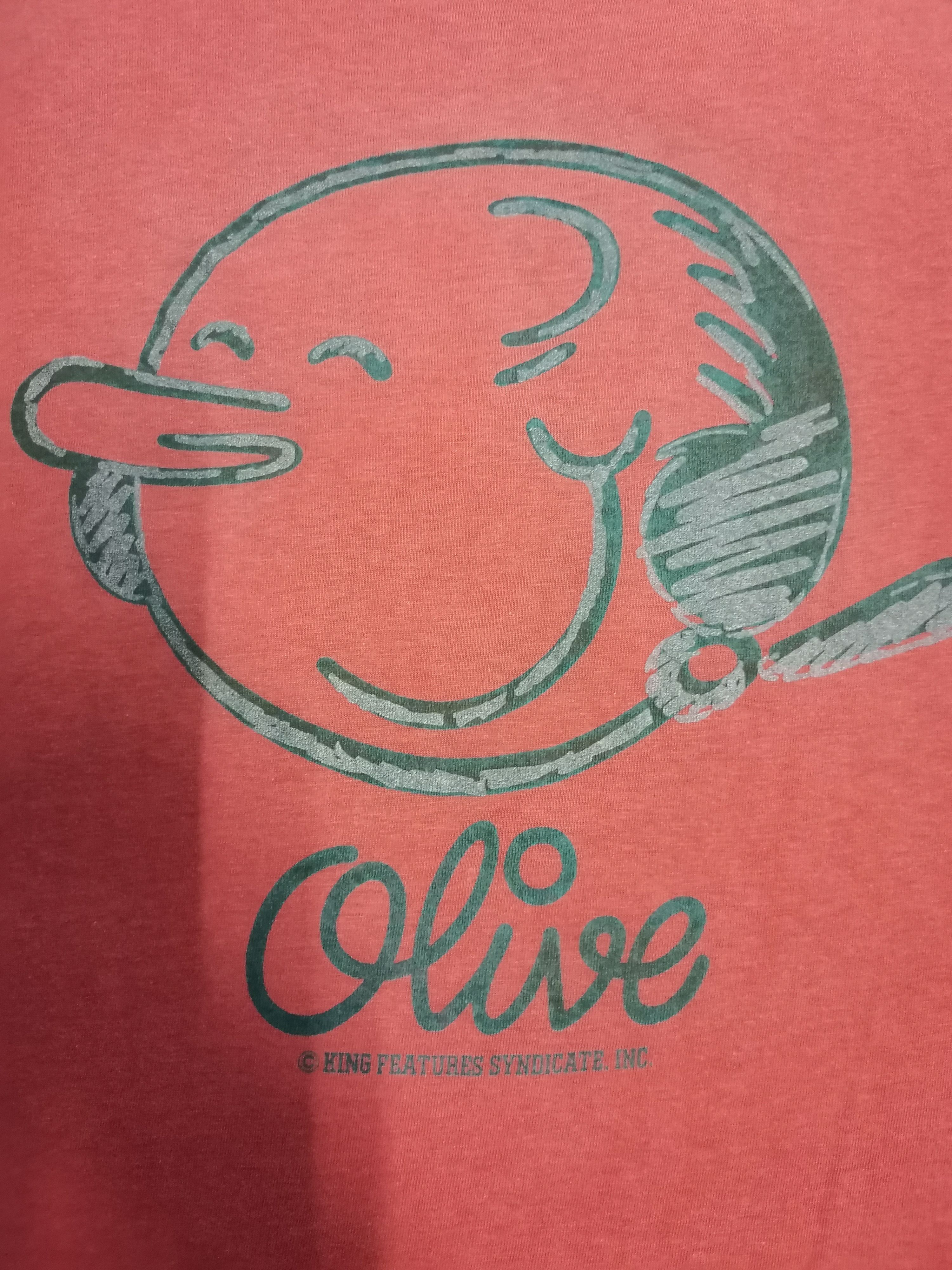 Cartoon Network × Vintage Vintage Popeye Olive Cartoons Tee Stitches Rare Size US M / EU 48-50 / 2 - 1 Thumbnail