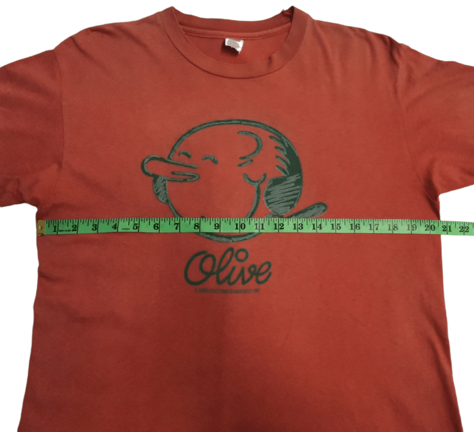 Cartoon Network × Vintage Vintage Popeye Olive Cartoons Tee Stitches Rare Size US M / EU 48-50 / 2 - 5 Thumbnail