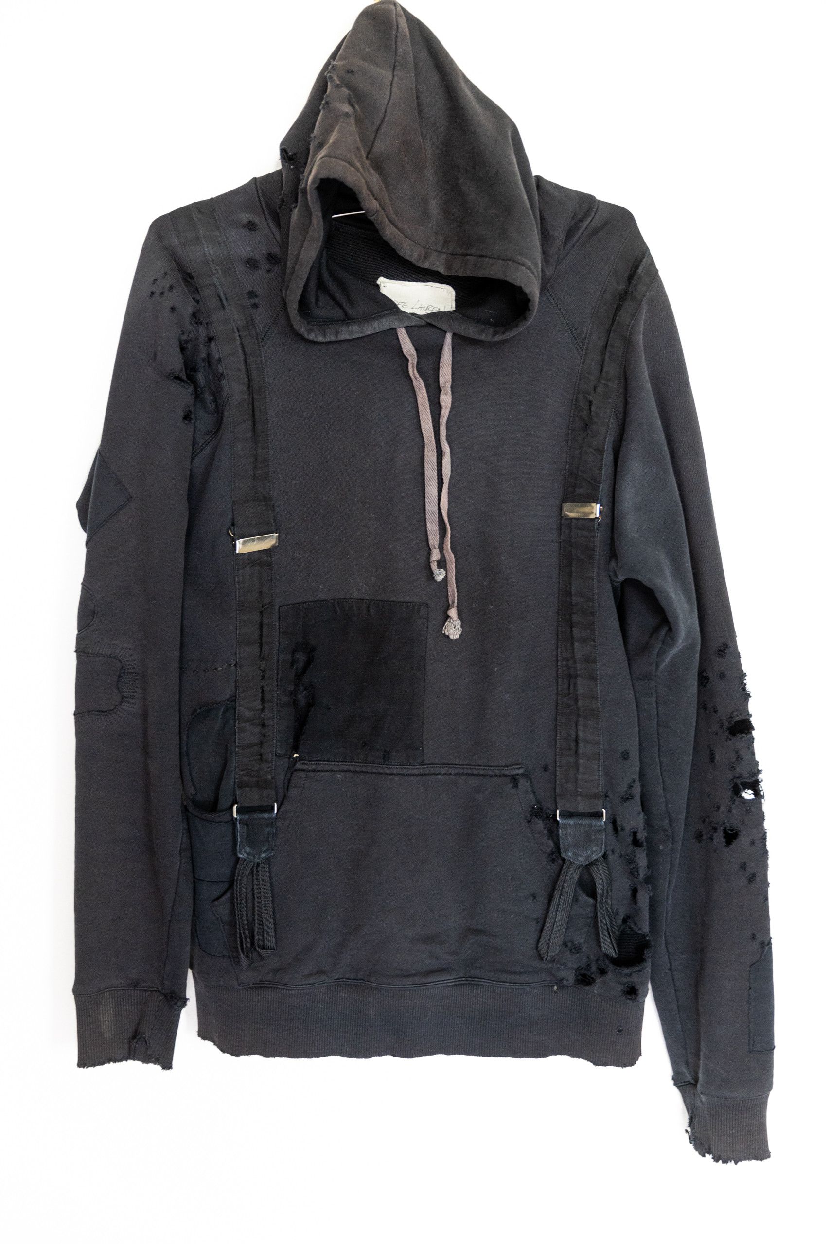 Greg Lauren RARE Greg Lauren Destroyed Suspender Hoodie Size US M / EU 48-50 / 2 - 5 Thumbnail