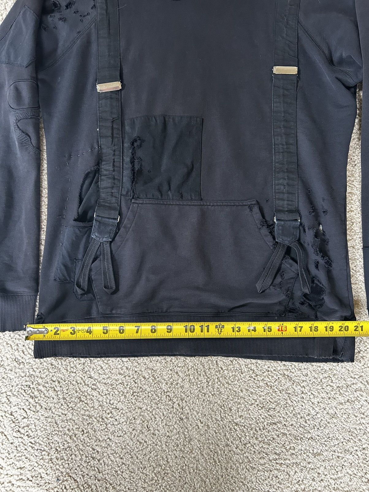 Greg Lauren RARE Greg Lauren Destroyed Suspender Hoodie Size US M / EU 48-50 / 2 - 15 Thumbnail