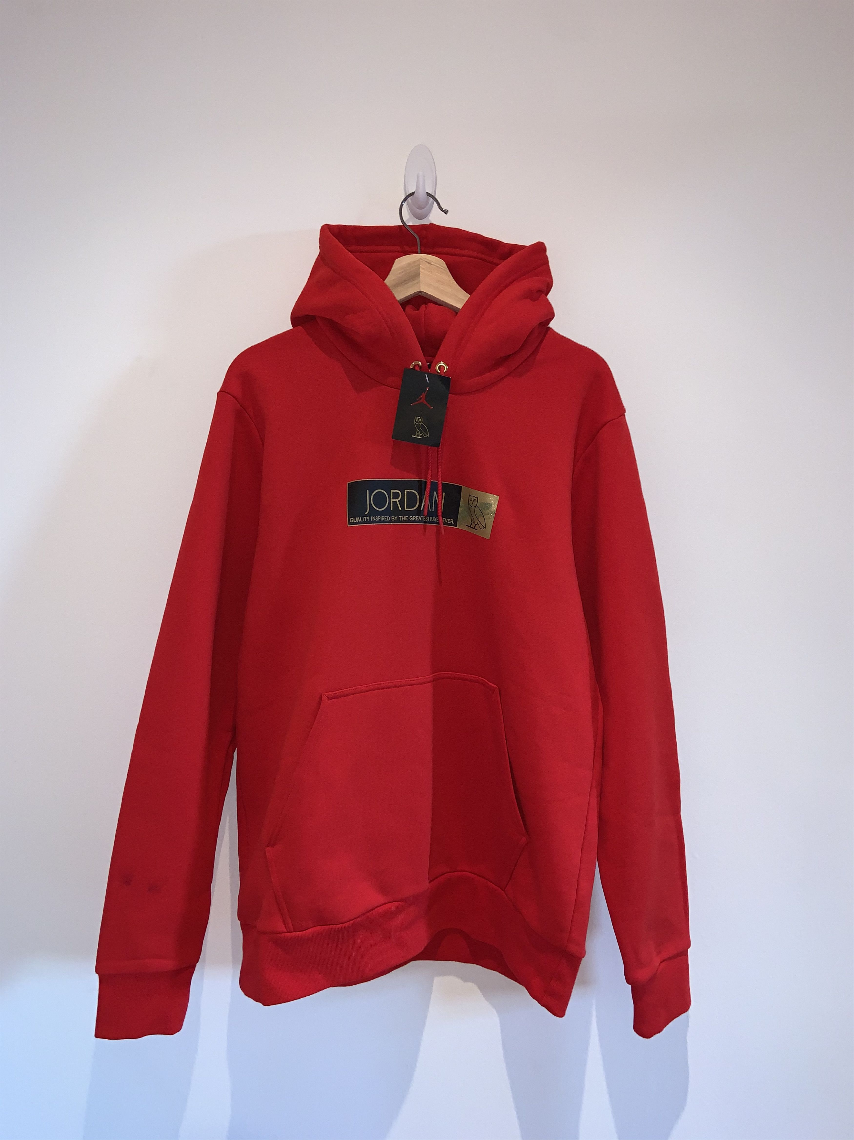 October's Very Own OVO x Jordan Red Hoodie